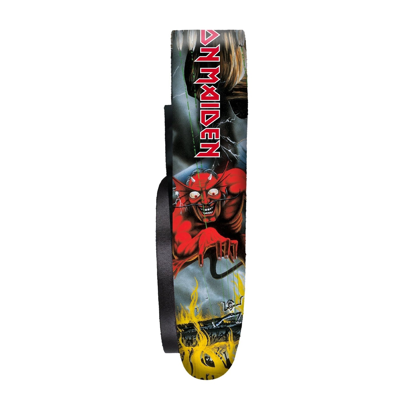 Perri's Iron Maiden Number of the Beast Leather Guitar Strap