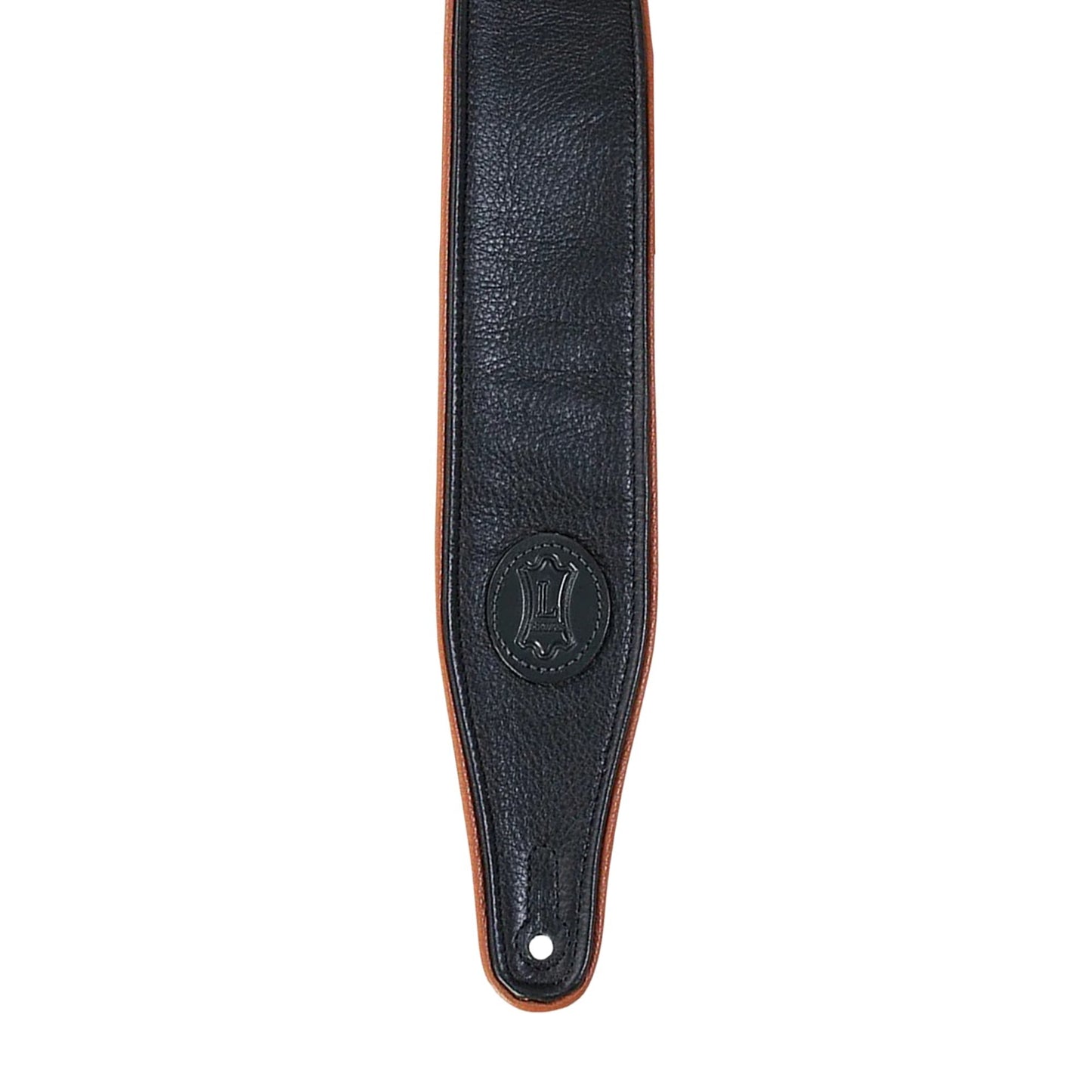 Levy's 2.5" Ultra-Soft Padded Garment Leather Guitar Strap Black