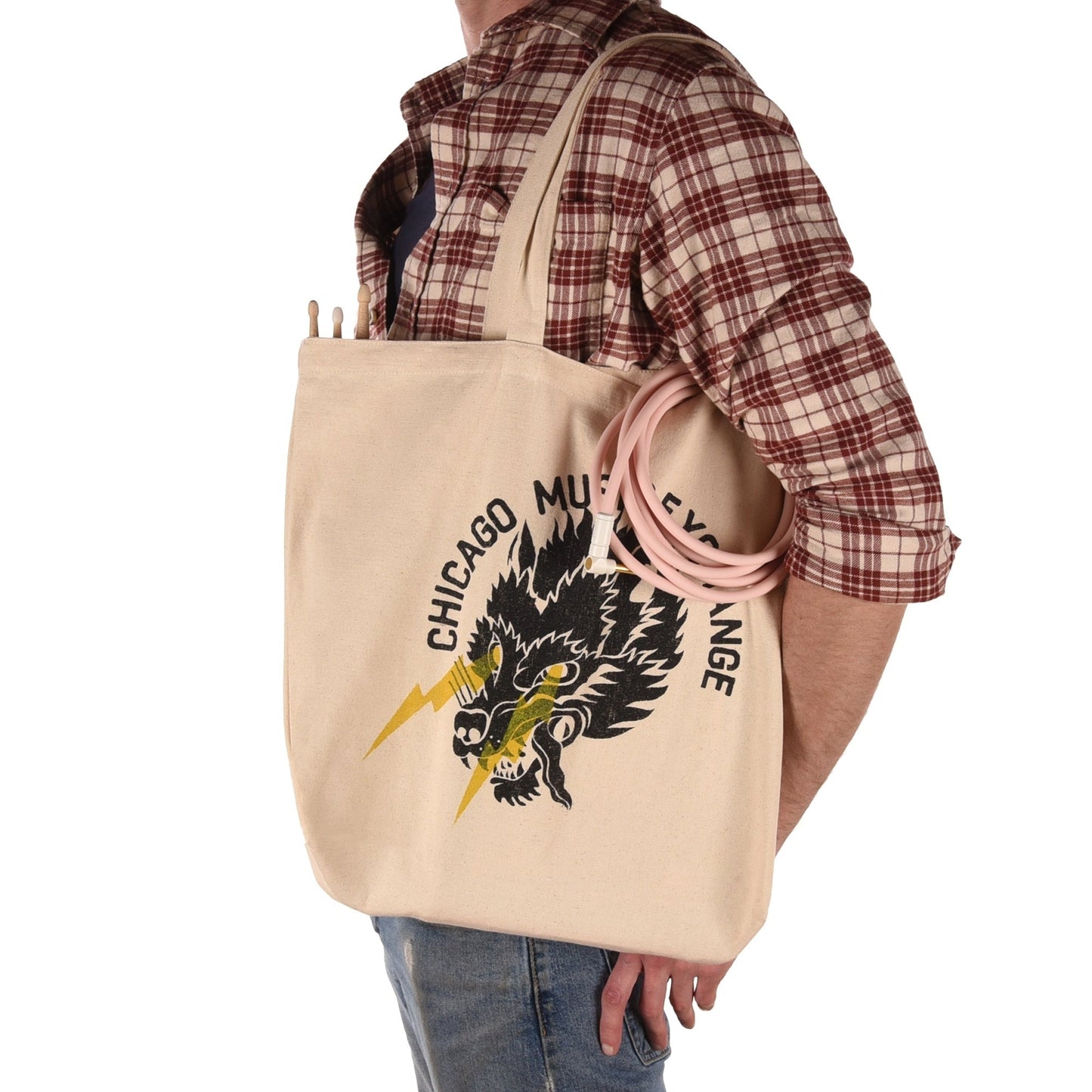 CME "Wolf Lightning" Tote Bag