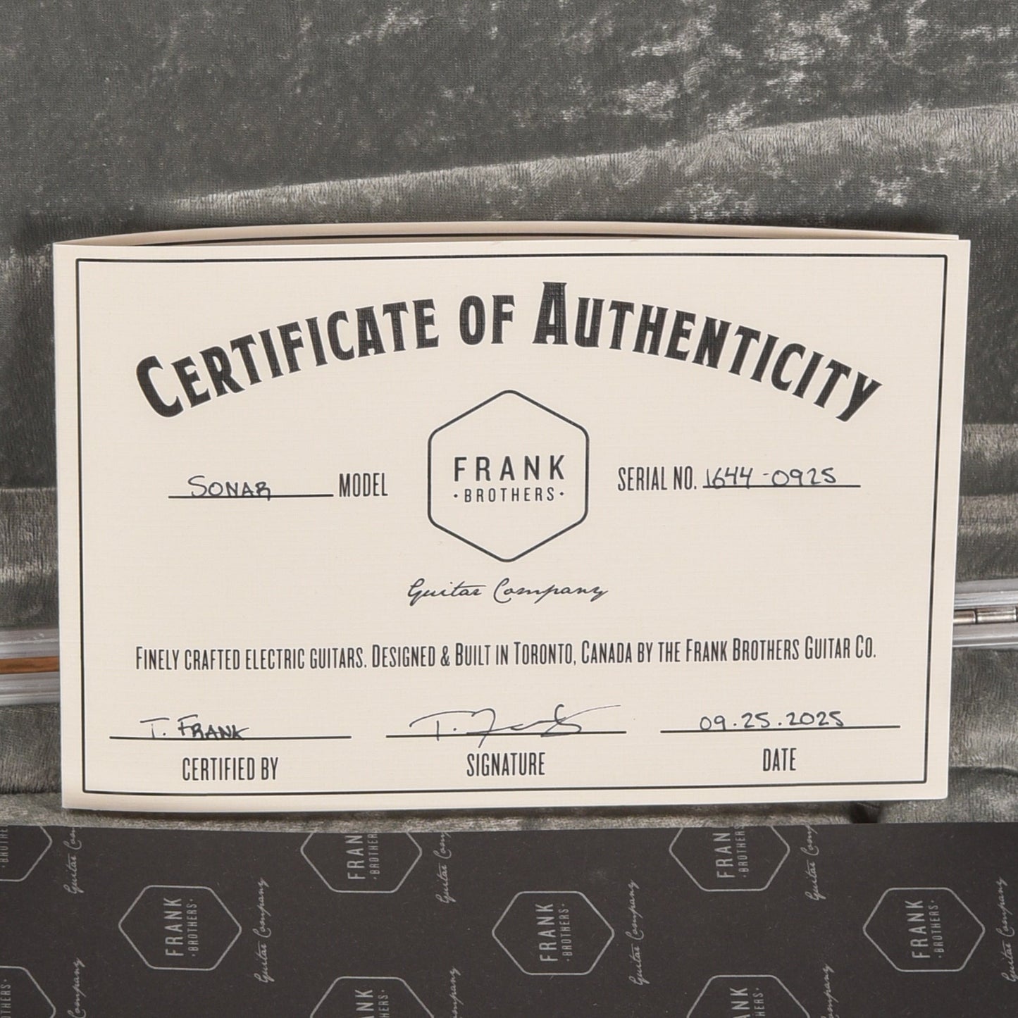 Frank Brothers Sonar Firemist Gold 2025