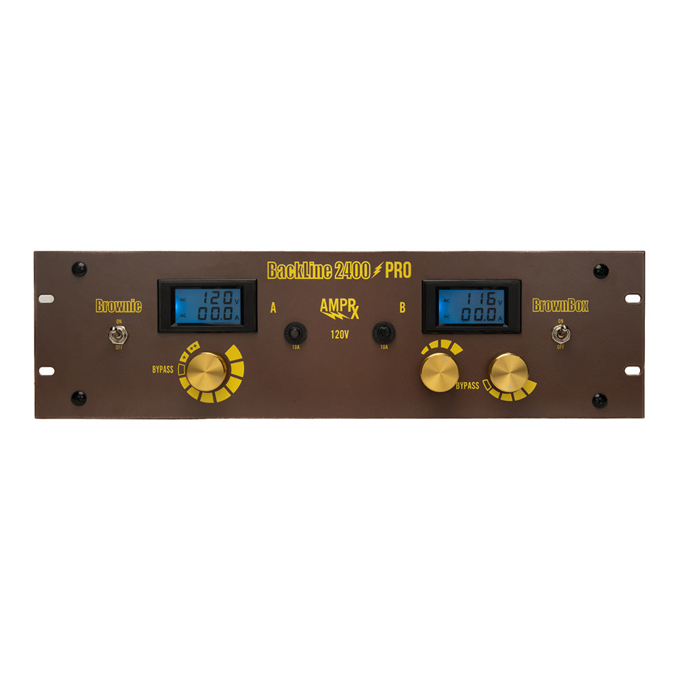 AmpRx Backline 2400 Pro Tube Amplifier Input Voltage Attenuator Rackmount