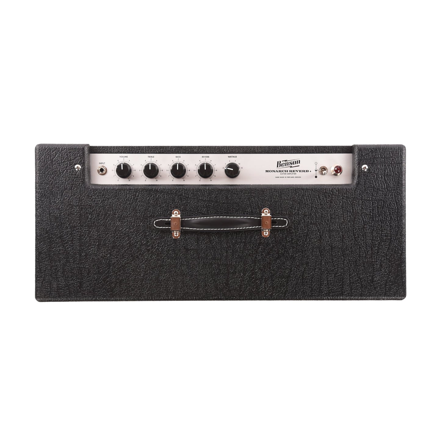 Benson Monarch Reverb Plus 15w 1x12 Combo Amp Black w/ Oxblood Grille