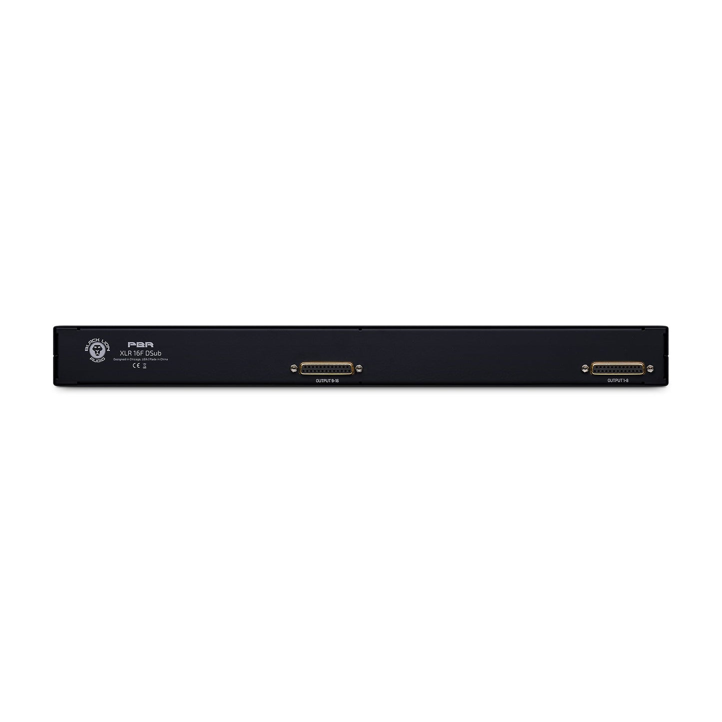 Black Lion Audio PBR XLR 16F DSub 16 Point Gold Plated XLR Female Patchbay w/ DSUB Outs