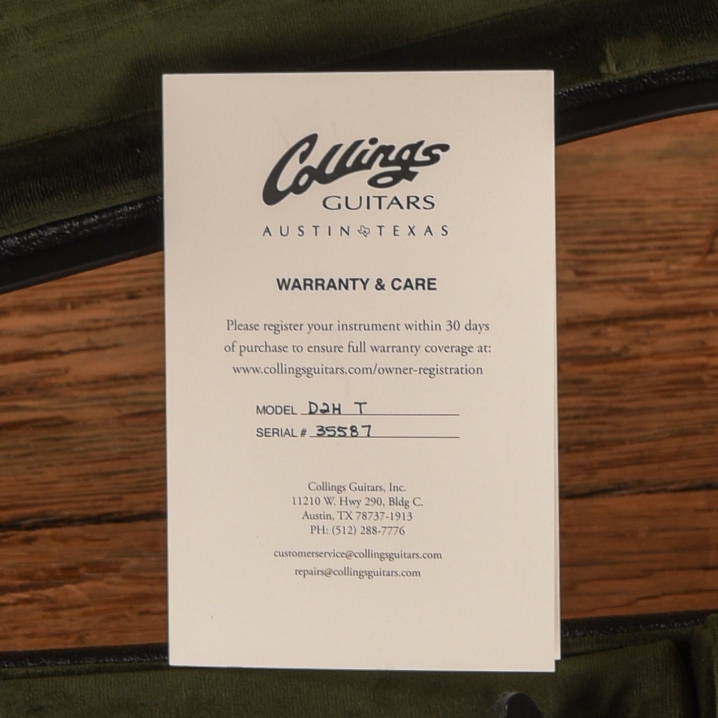 Collings D2H T OGS Natural 2025