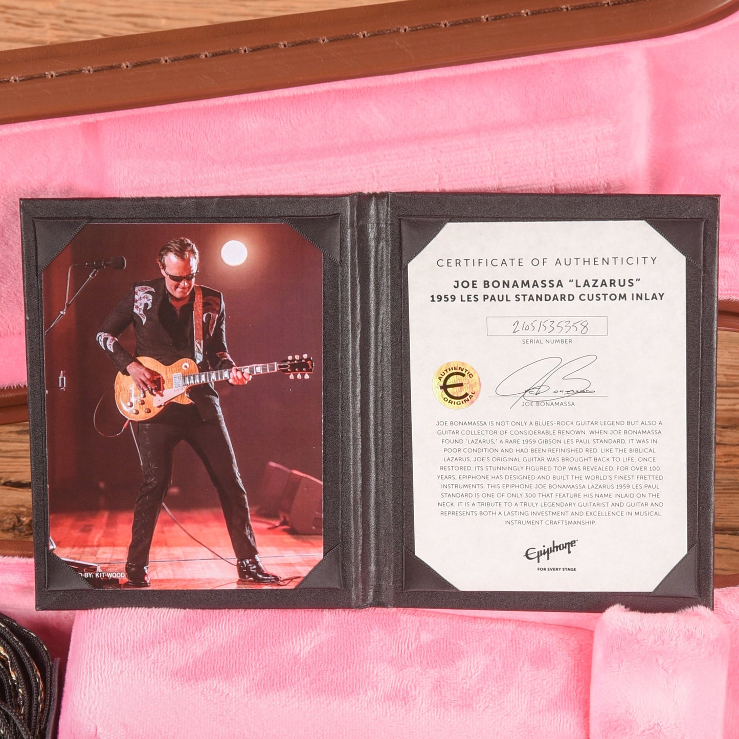 Epiphone Joe Bonamassa Lazarus 59 Les Paul Standard Custom Inlay Satin 2021