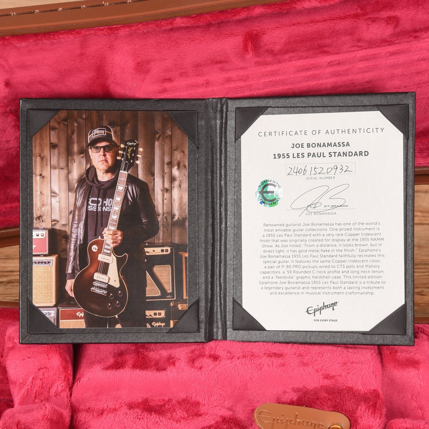 Epiphone Joe Bonamassa Signature '55 Les Paul Standard Copper Iridescent 2024