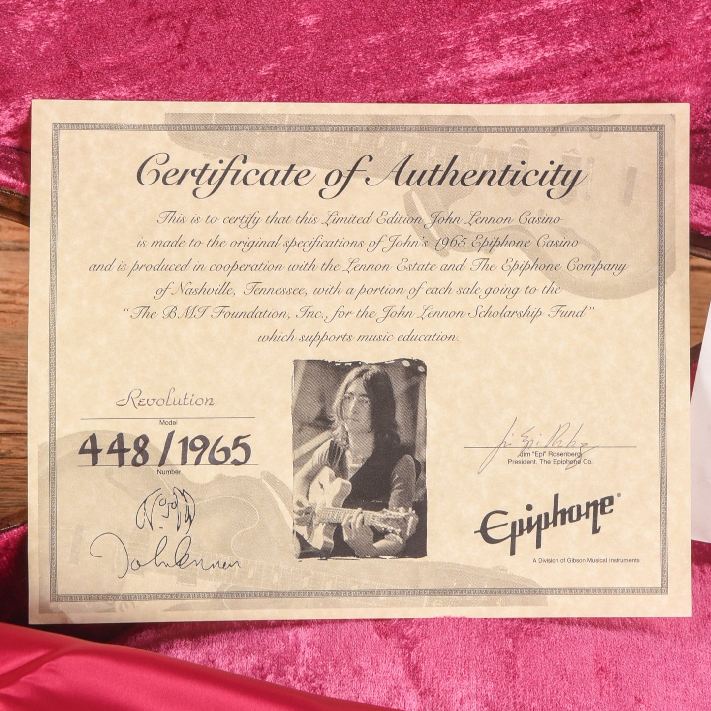Epiphone '68 Revolution Casino Natural