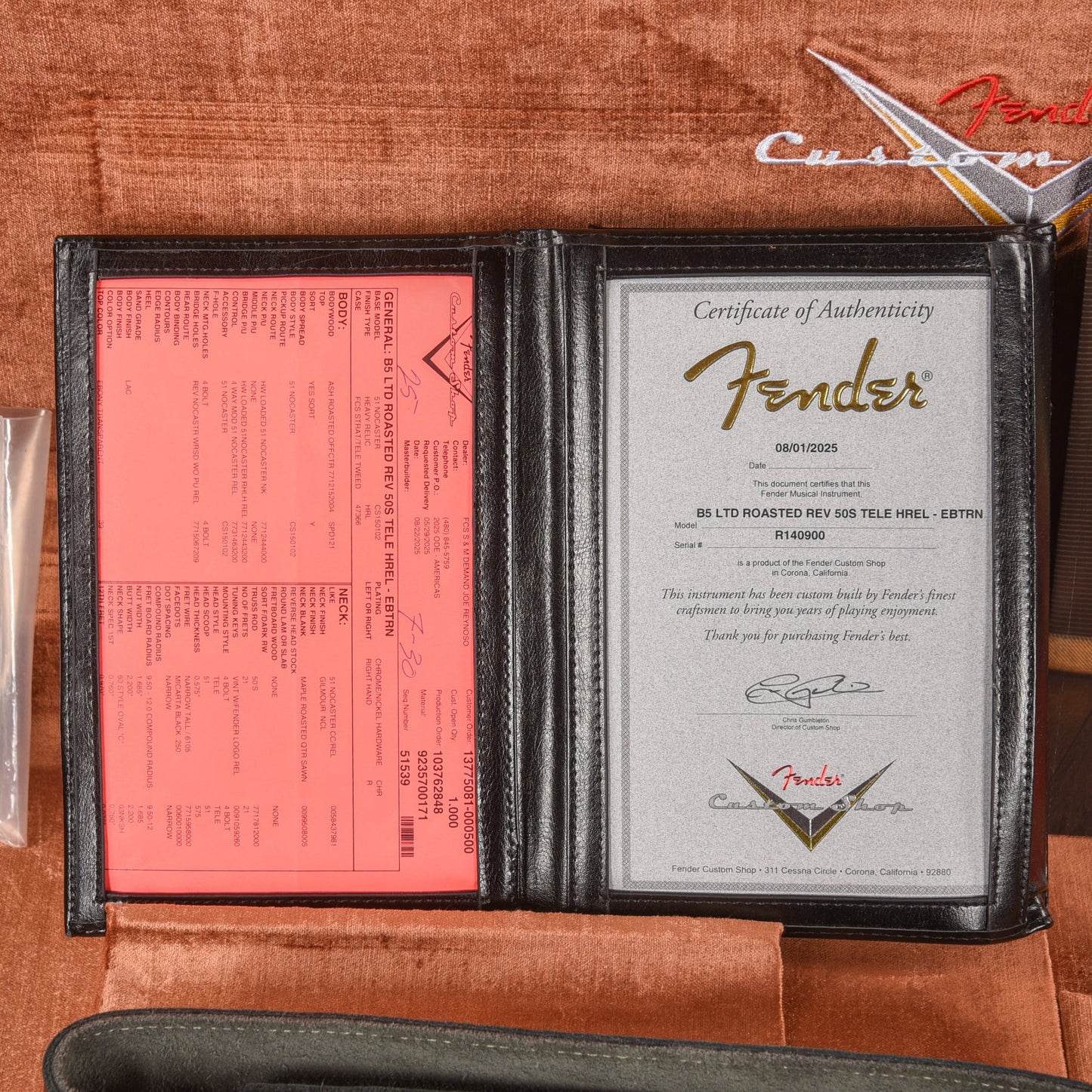 Fender Custom Shop Limited Roasted Reverse '50s Telecaster Heavy Relic Ebony Transparent 2025