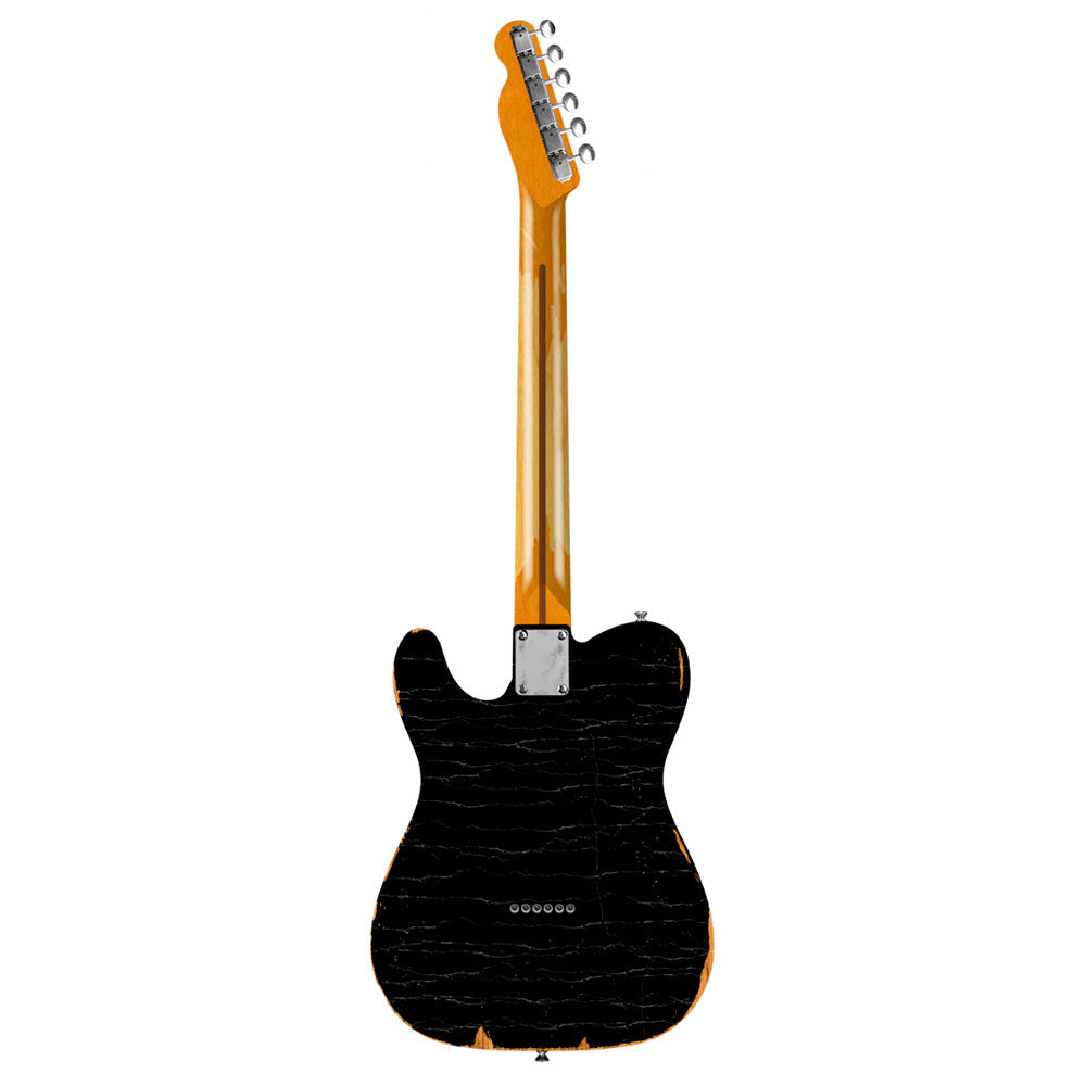 Fender DE Vintera Road Worn '60s Double Esquire Black w/Custom Shop '51 Nocaster Pickups & Hardshell Case