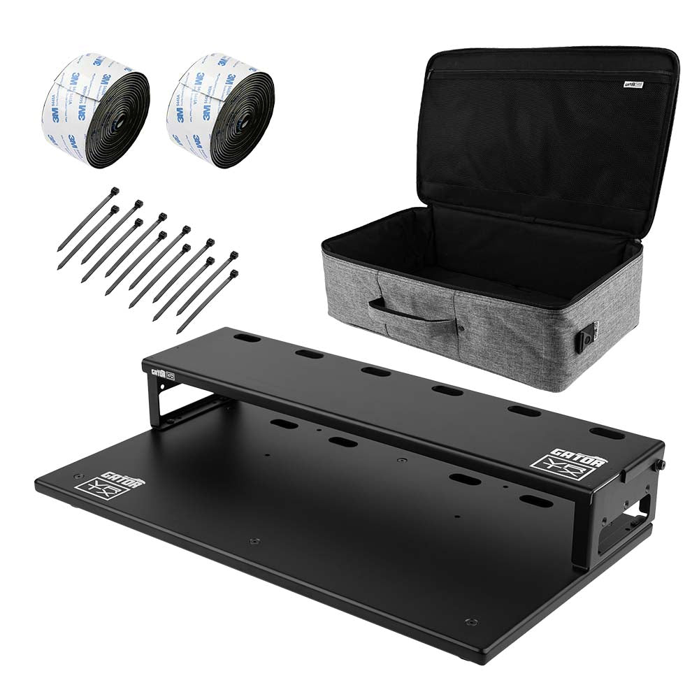Gator Vertex GV-TC2313R2-GB Tour Compact 23" x 13" Pedalboard & Riser w/ Padded Gig Bag