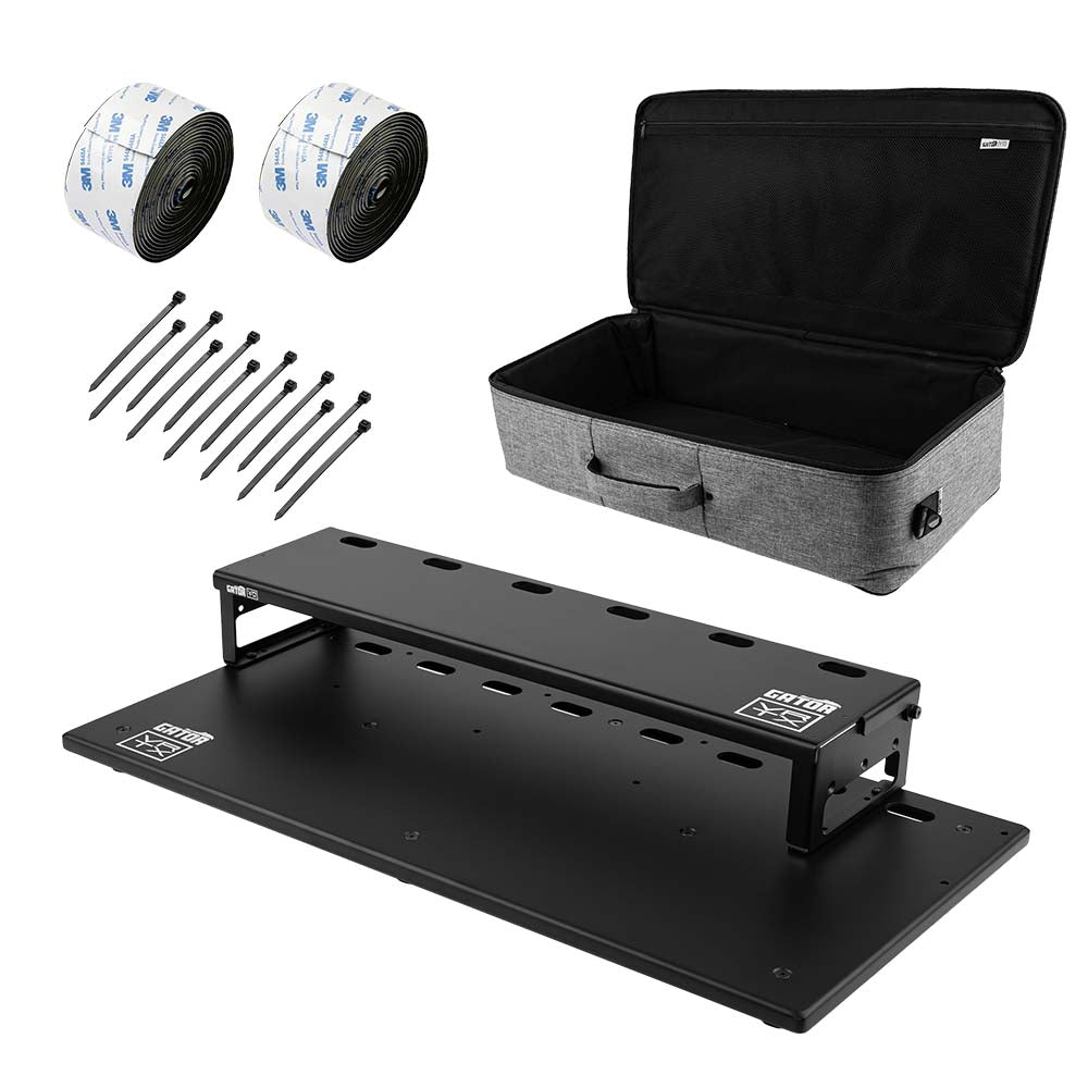 Gator Vertex GV-TC2713R2-GB Tour Compact 27" x 13" Pedalboard & Riser w/ Padded Gig Bag