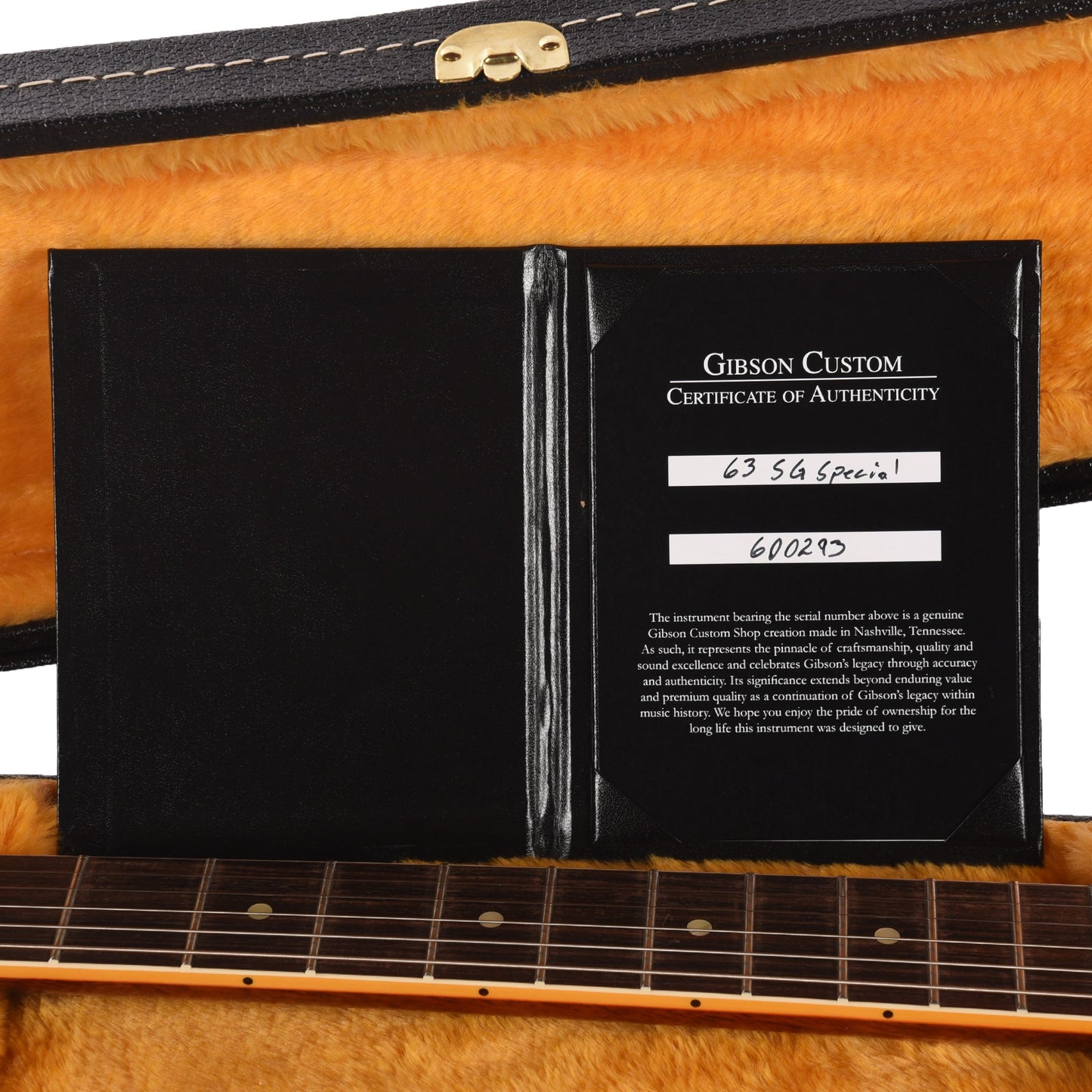 Gibson Custom Shop 1963 SG Special Reissue Lightning Bar Cherry Red VOS
