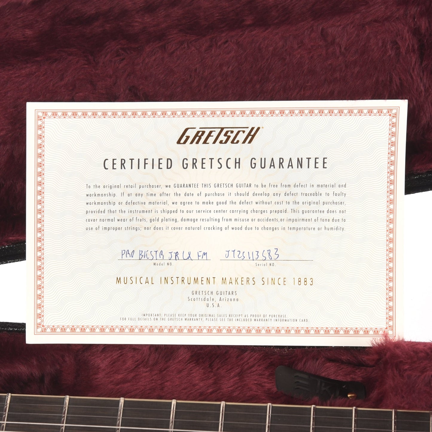 Gretsch Broadkaster Jr. LX Figured Center Block Caramel Dawn Gold Hardware w/String-Thru Bigsby