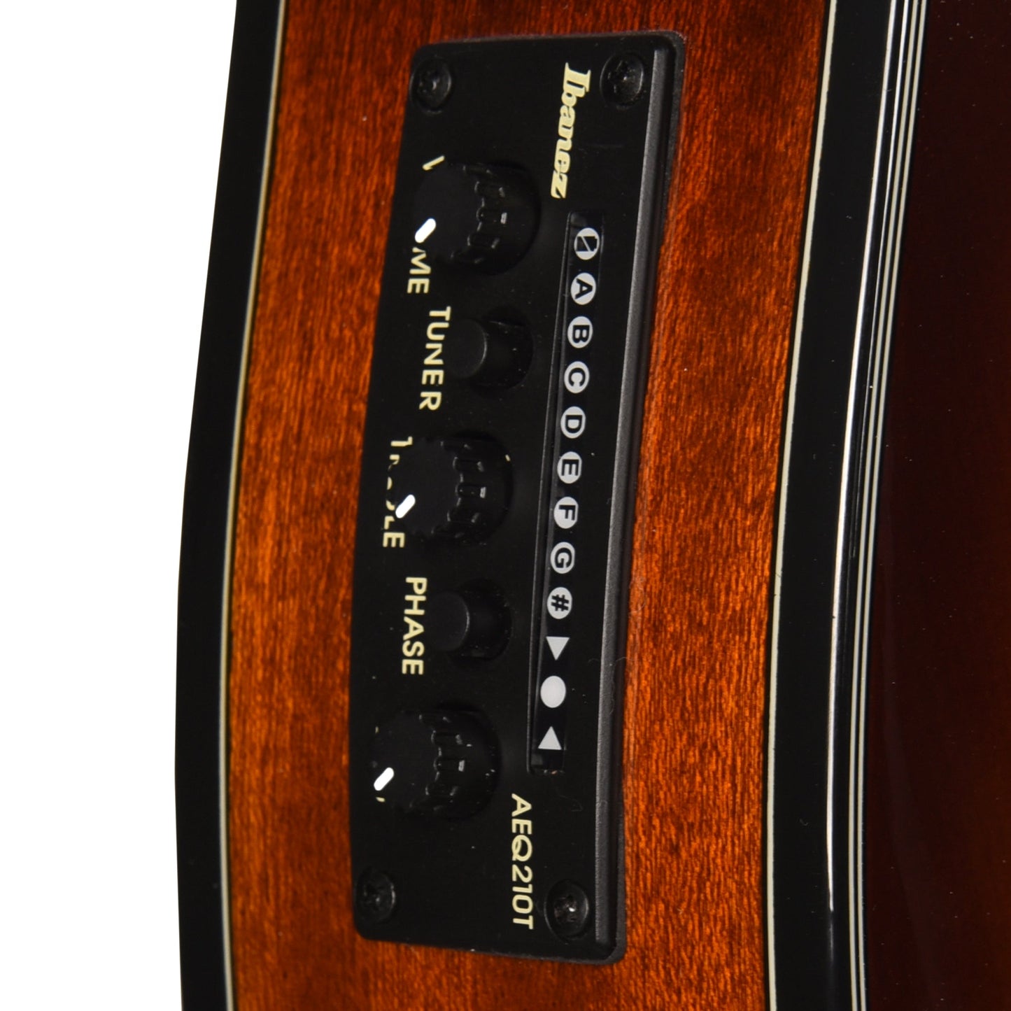 Ibanez GA35TCEVLS Thinline Cutaway Classical Acoustic-Electric Violin Sunburst High Gloss