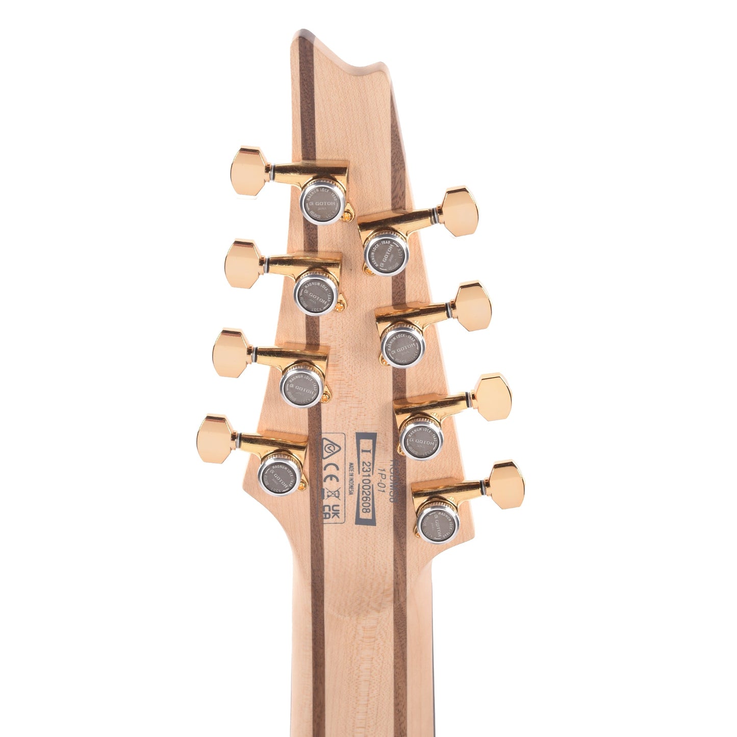 Ibanez RGDMS8CSM Axe Design Lab Multi-Scale 8-String Electric Guitar Classic Silver Matte