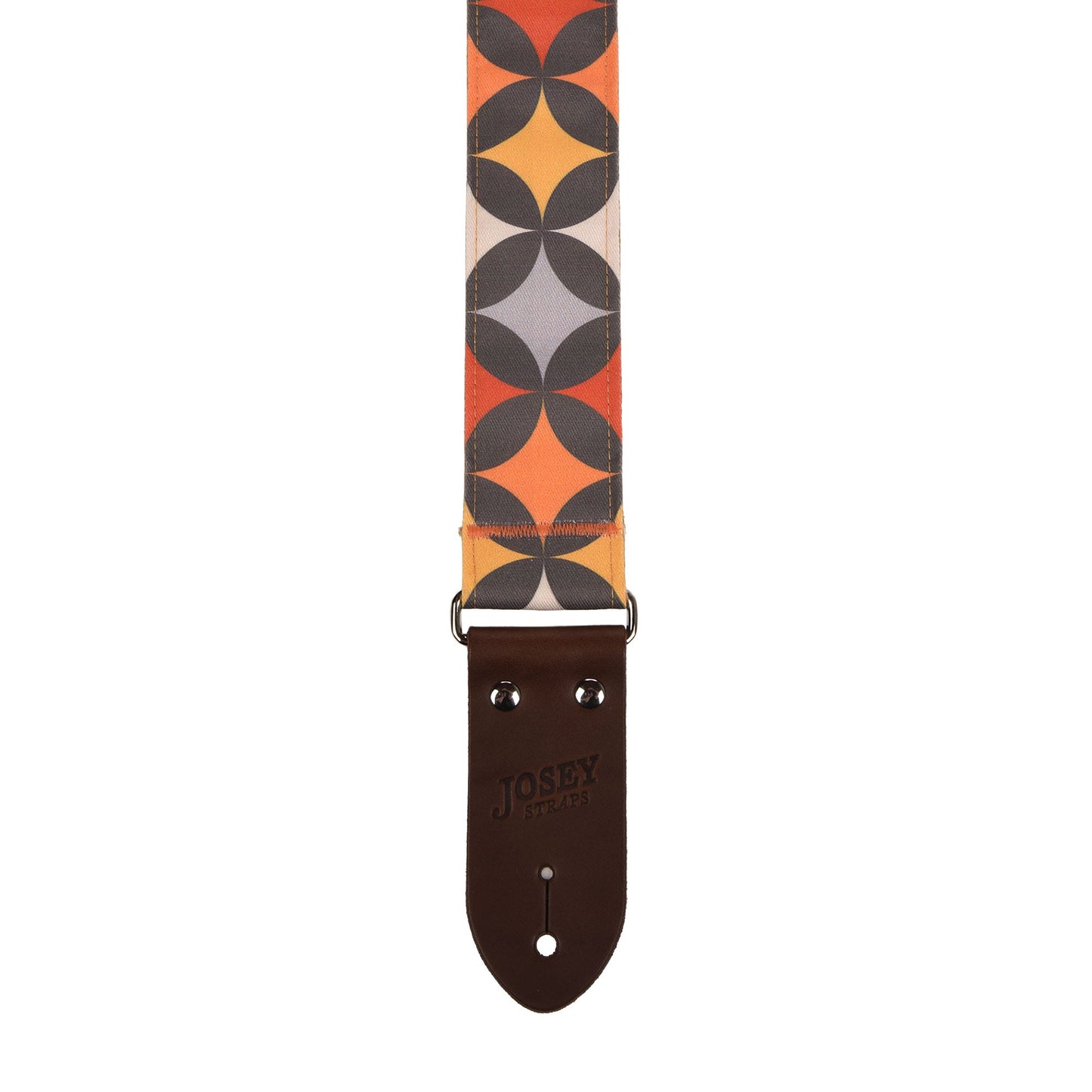 Josey Starlight Lounge 2" Guitar Strap w/Chocolate Ends and Cotton Backing