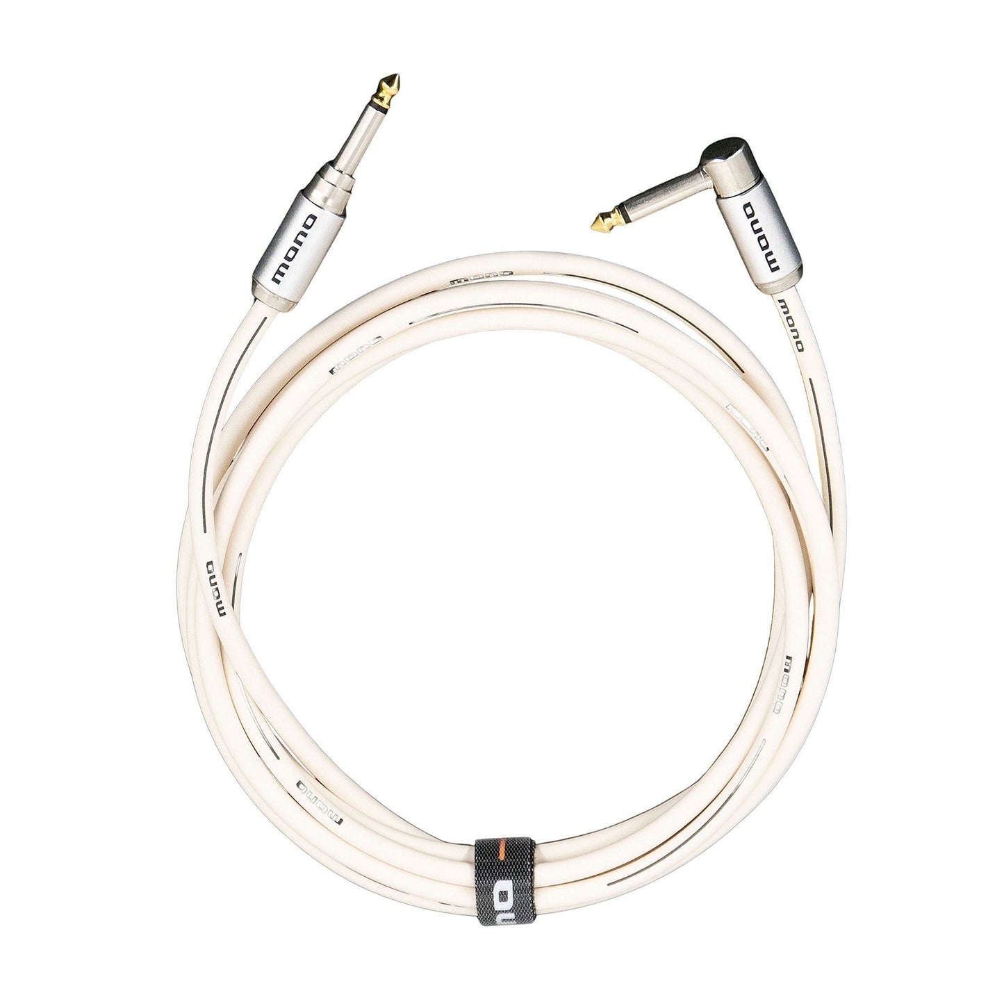 MONO Stage Instrument Cable Standard Angled to Silent 10' White