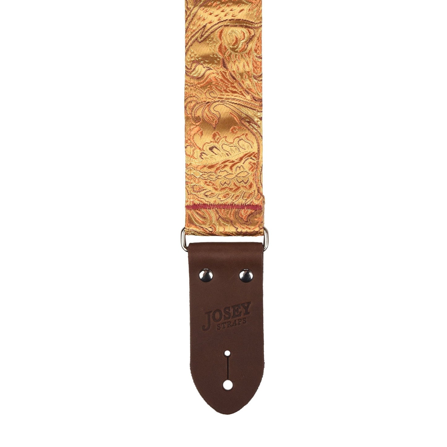Josey The Sovereign 2" Guitar Strap w/Chocolate Ends and Cotton Backing