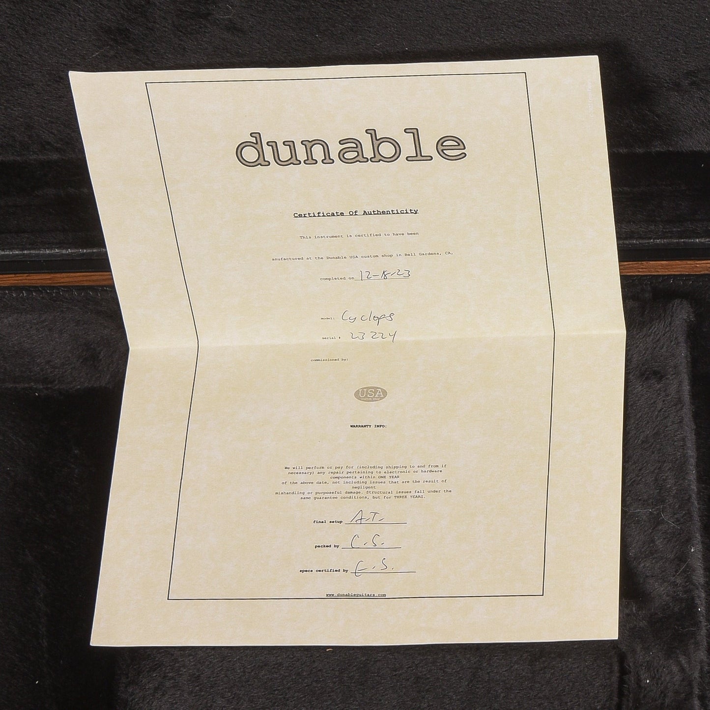 Dunable USA Cyclops Silverburst 2023
