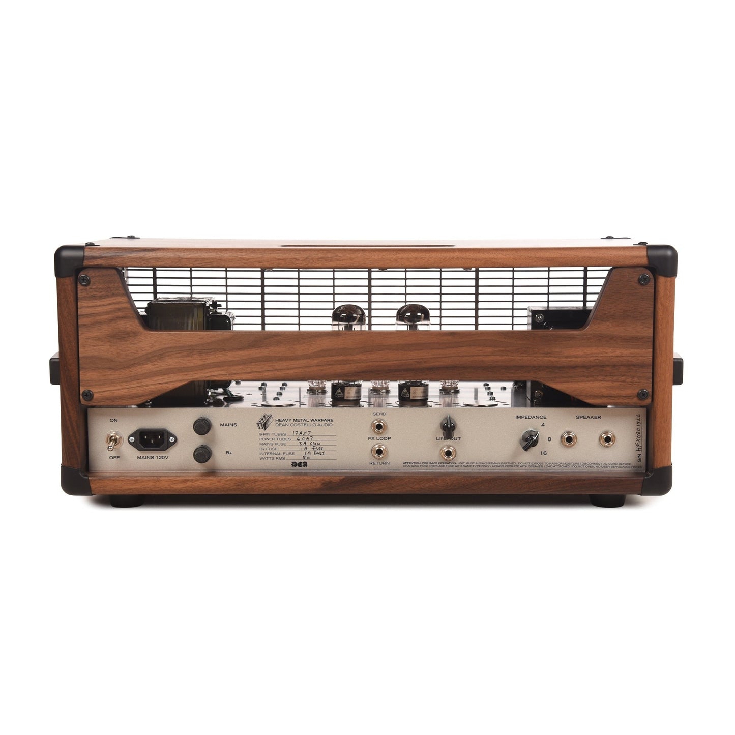 Dean Costello Audio Heavy Metal Warfare 50W Head Walnut
