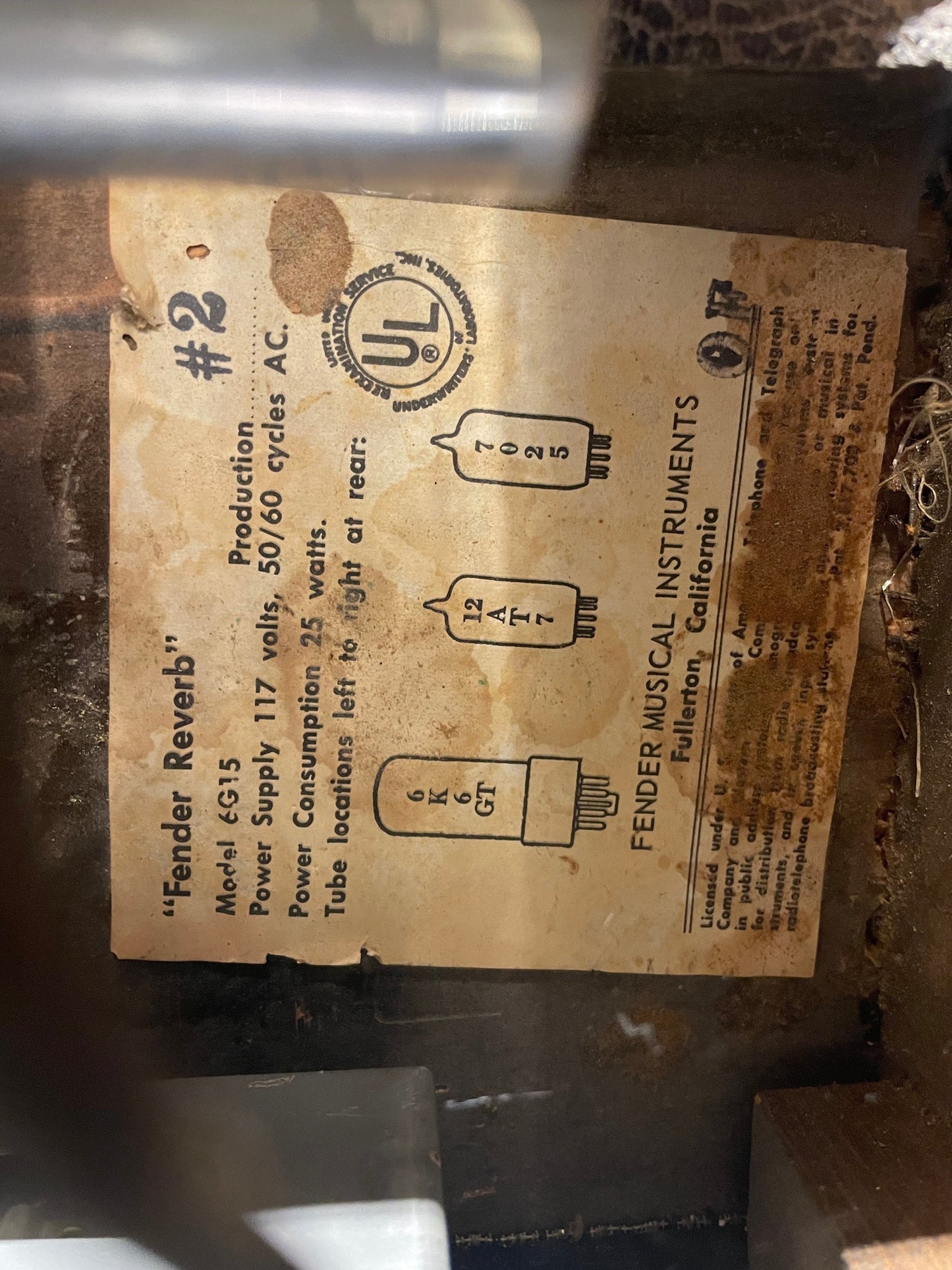 Fender Reverb Unit 1965