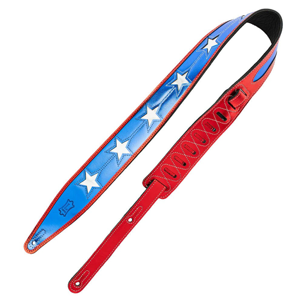 Levy's 2.5" The Daredevil Leather Guitar Strap