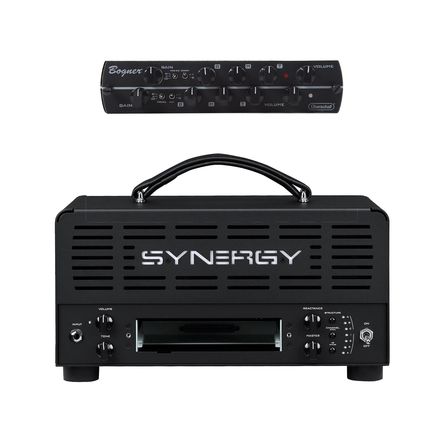 Synergy SYN-20IR 20w 3-Channel Preamp Module Platform Amp Head and Bogner Uberschall Tube Preamp Module Bundle