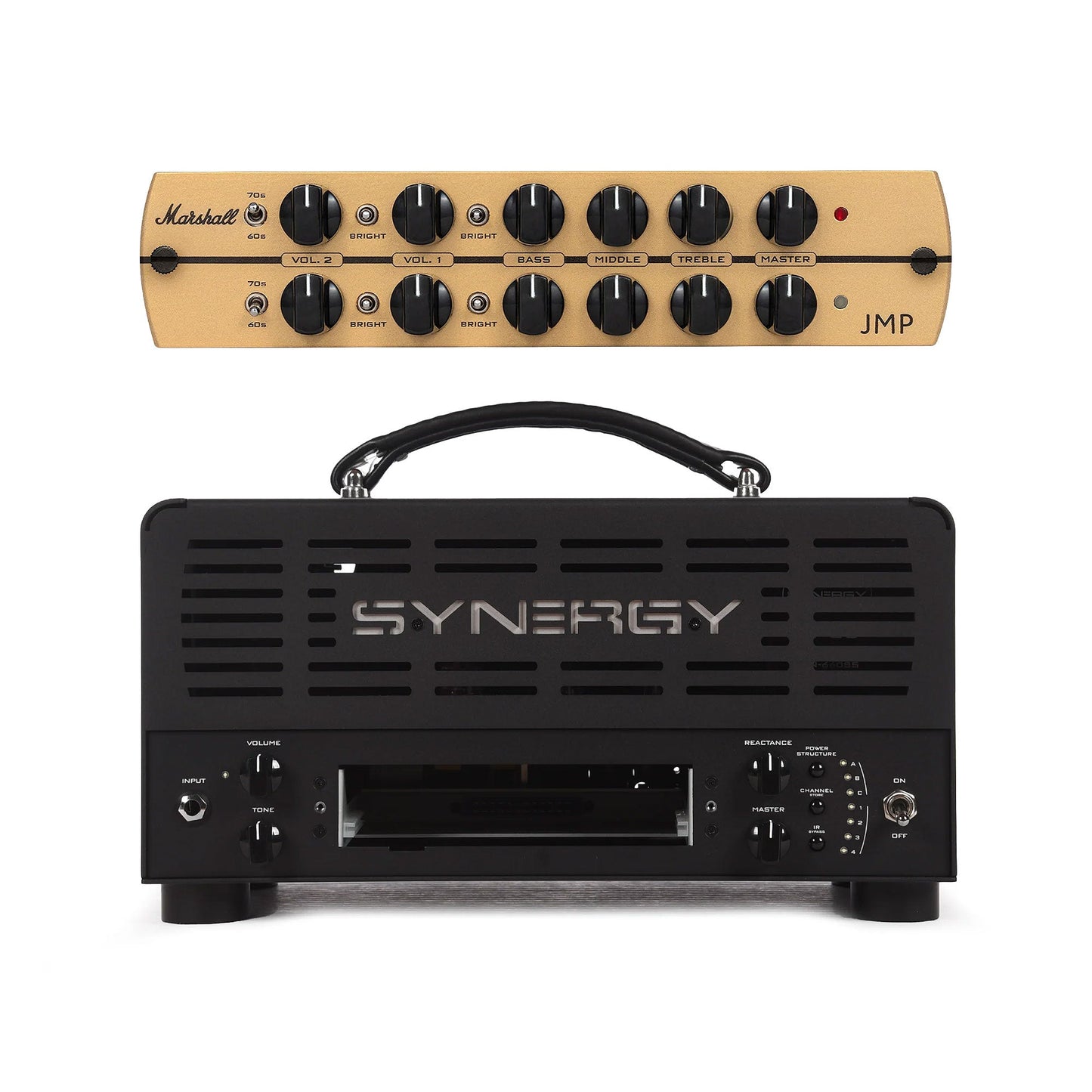 Synergy SYN-20IR 20w 3-Channel Preamp Module Platform Amp Head and Marshall JMP Tube Preamp Module Bundle