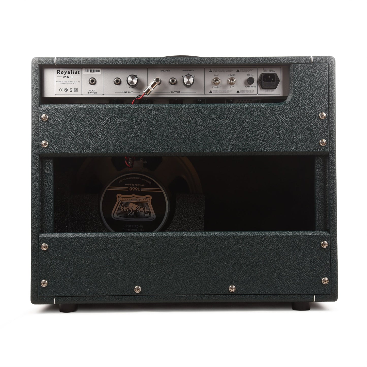Tone King Royalist 40w 1x12 Two Channel Tube Amp Combo British Green Levant w/ British Small Weave Cane Cloth