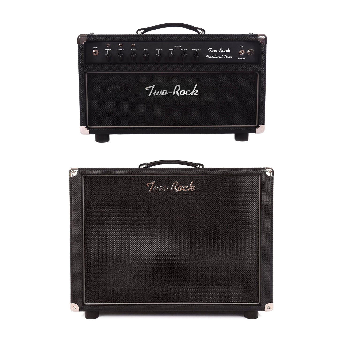 Two Rock Traditional Clean Head and 1x12 Oval Open Cabinet Carbon Fiber Tolex Bundle