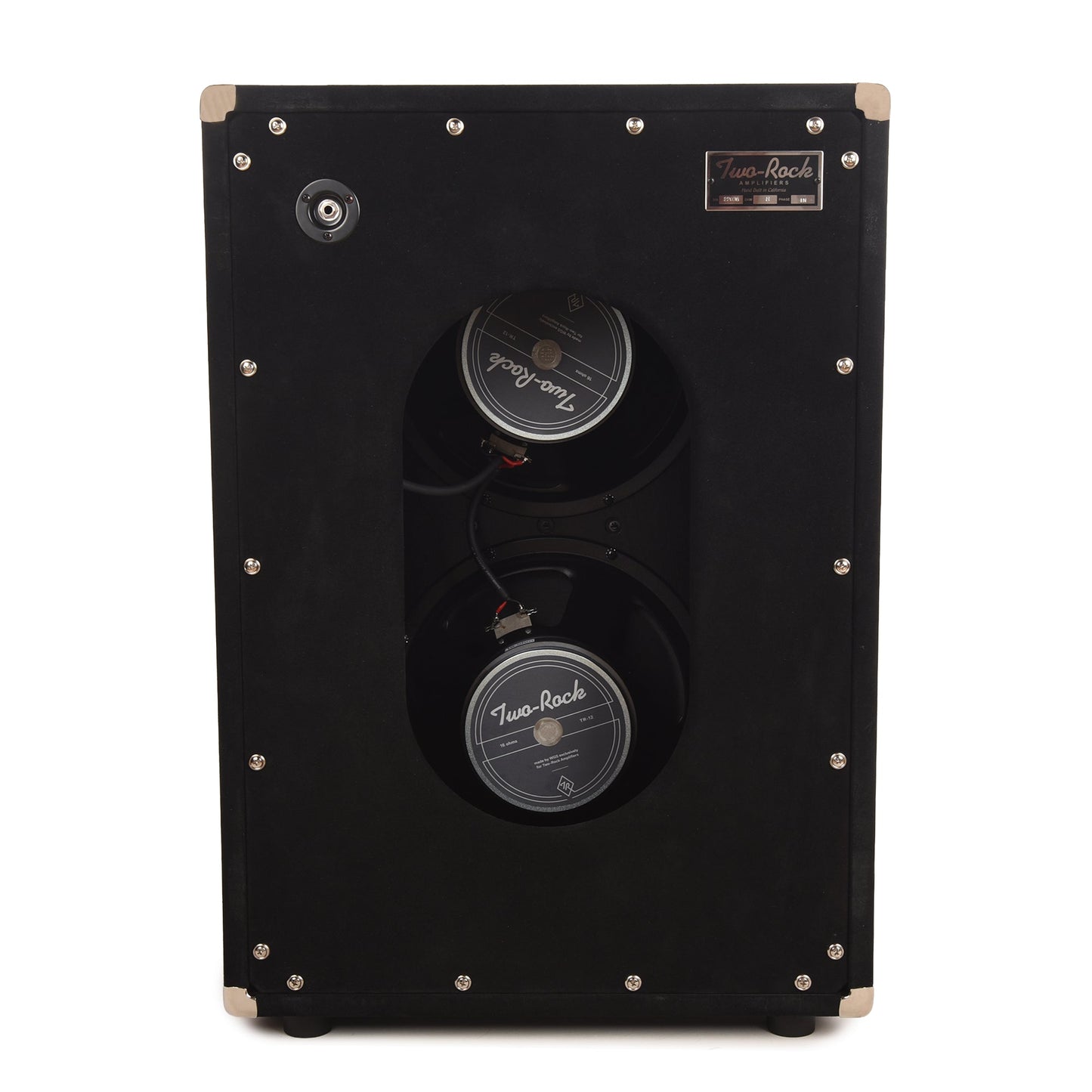 Two Rock 2x12 150w Vertical Cabinet w/Two-Rock 1265B Speaker Black Suede w/ Cane Grill