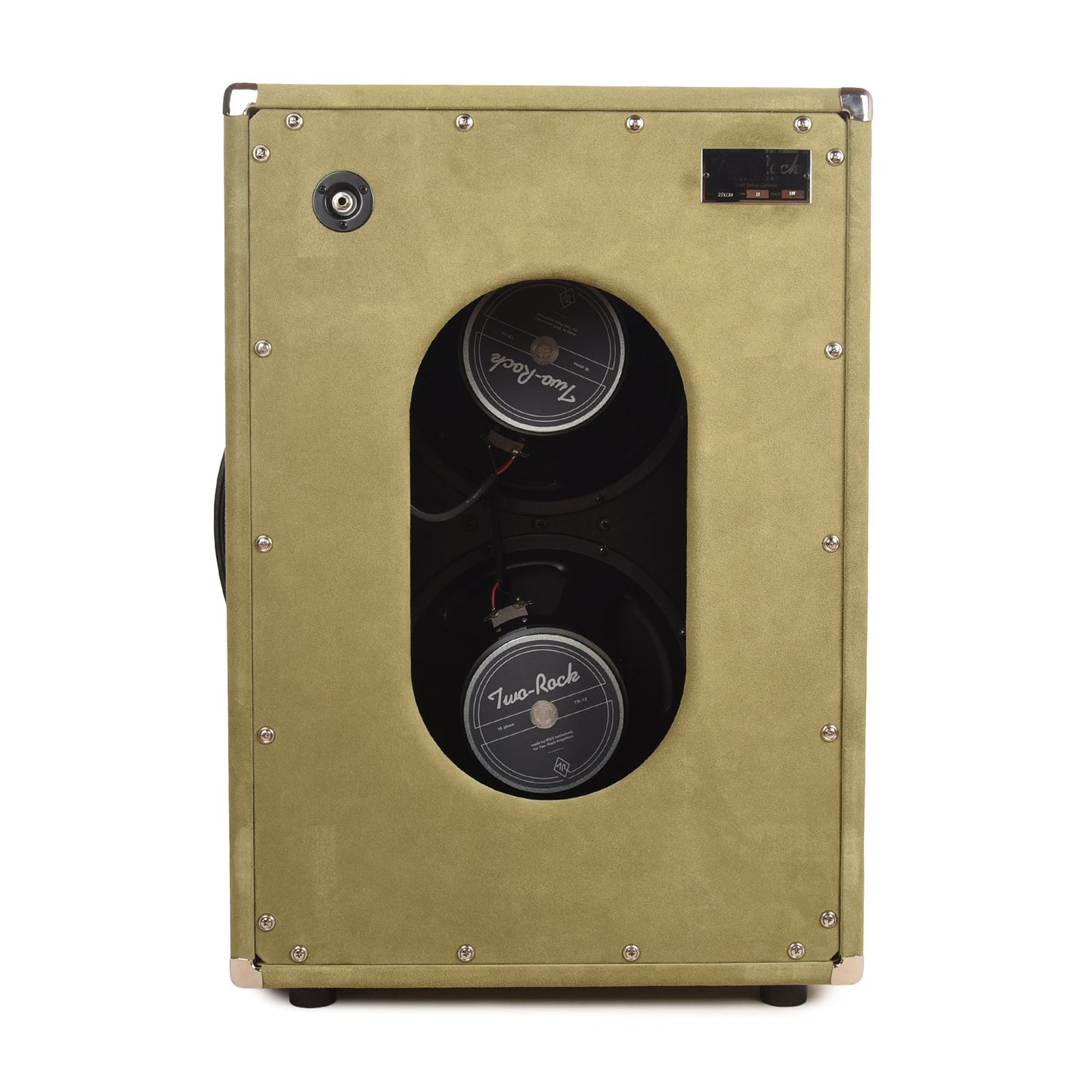 Two Rock 2x12 150w Vertical Cabinet w/Two-Rock 1265B Speaker Moss Suede w/ Beige Cloth