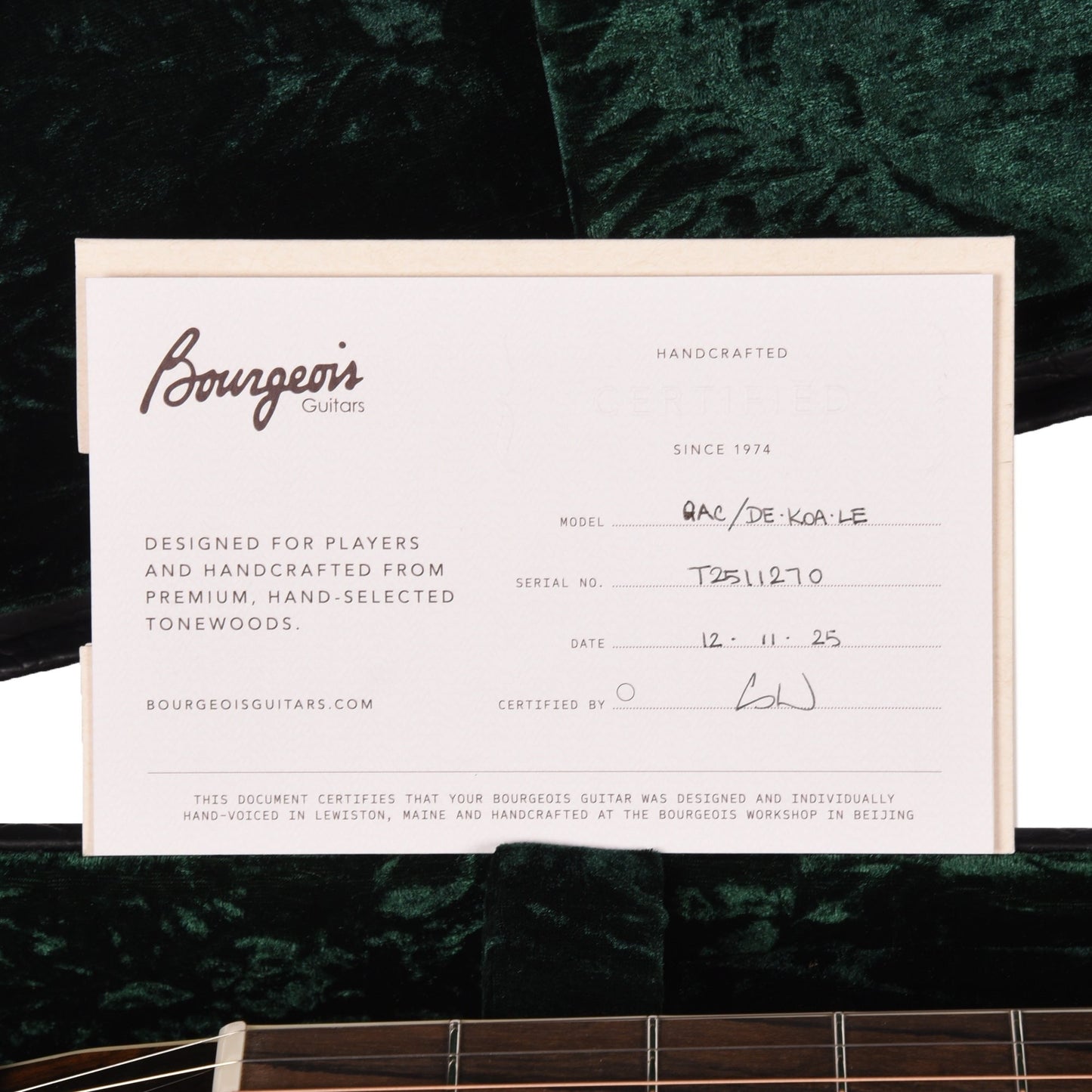 Bourgeois Downeast Series Hawaiian Grand Auditorium Koa