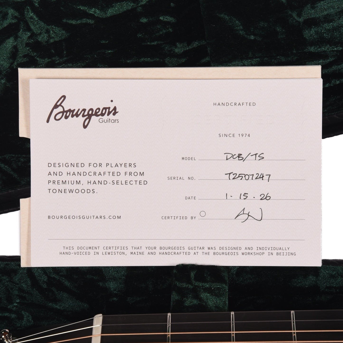 Bourgeois Touchstone Country Boy D Alaskan Sitka/Mahogany Natural