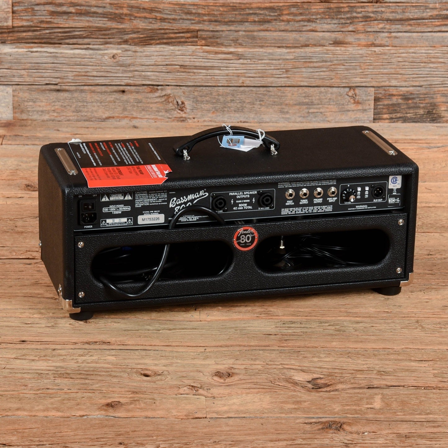 Fender Bassman 800 2-Channel 800-Watt Hybrid Bass Amp Head