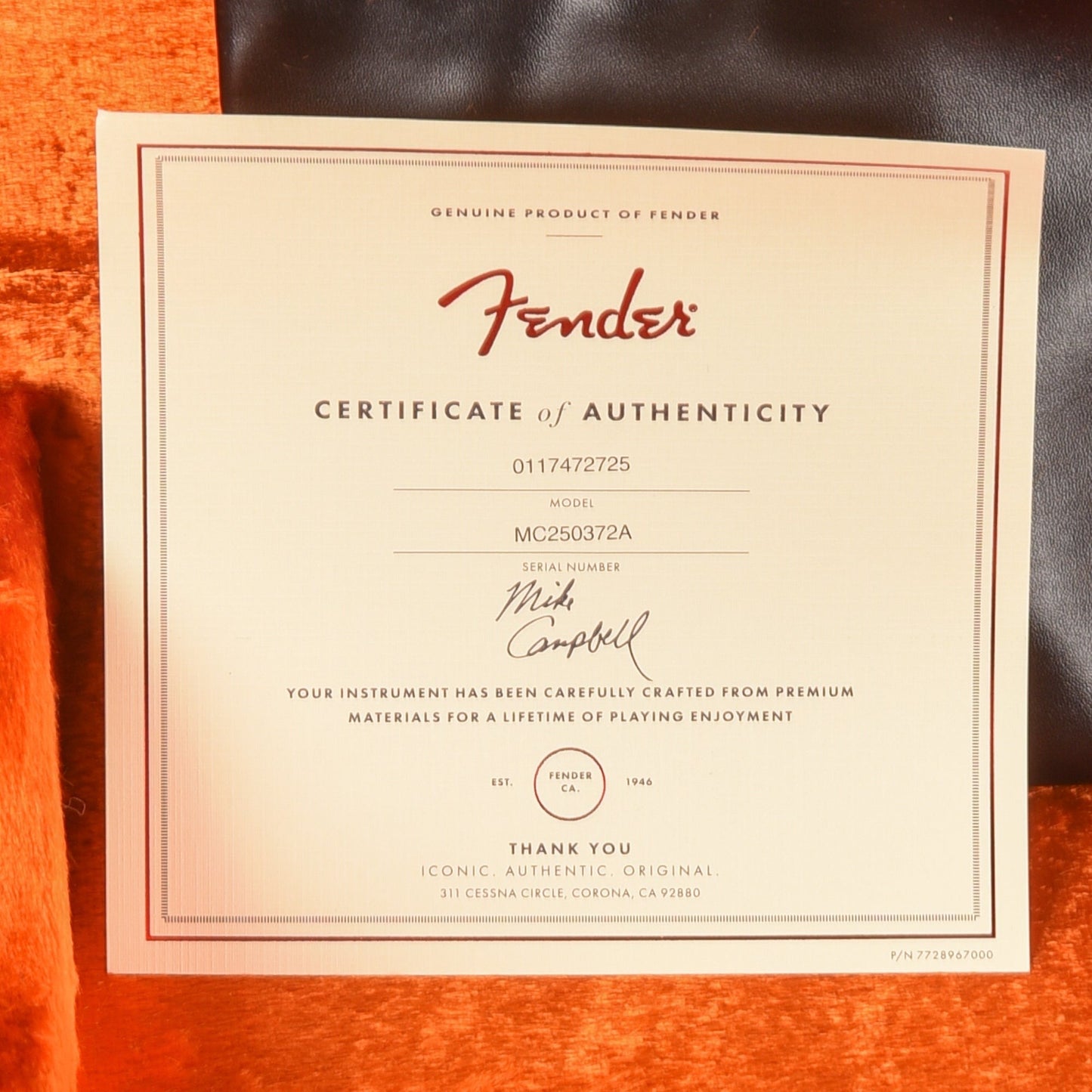 Fender Red Dog Mike Campbell Telecaster Weathered Orange 2025