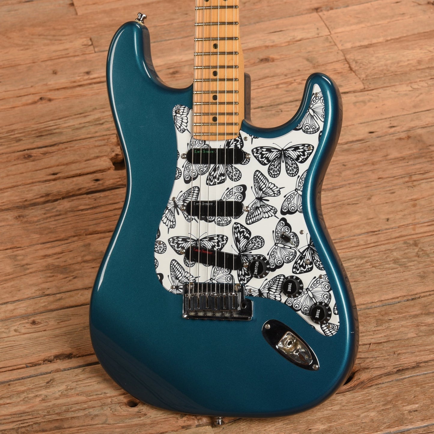 Fender Highway 1 Stratocaster Teal Green Transparent 2002