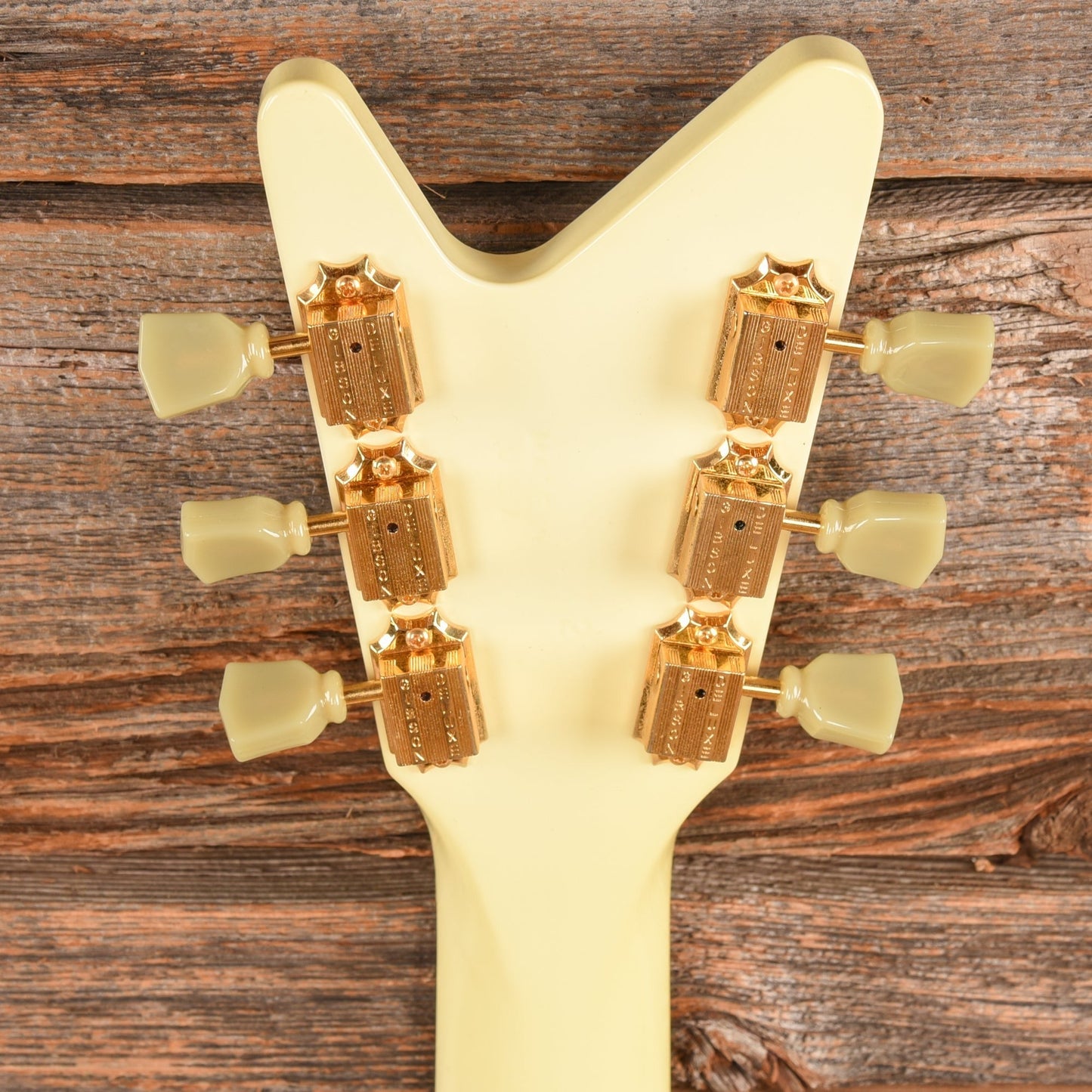 Gibson Reverse Flying V White - Dave Amato of REO Speedwagon