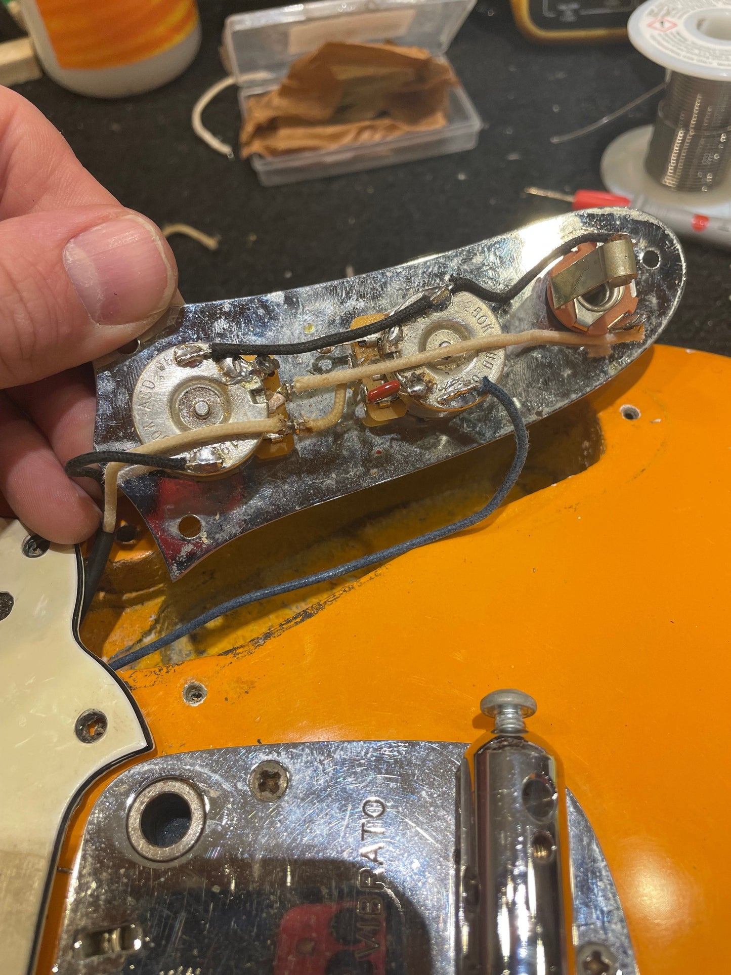 Fender Mustang Competition Orange Refin 1968