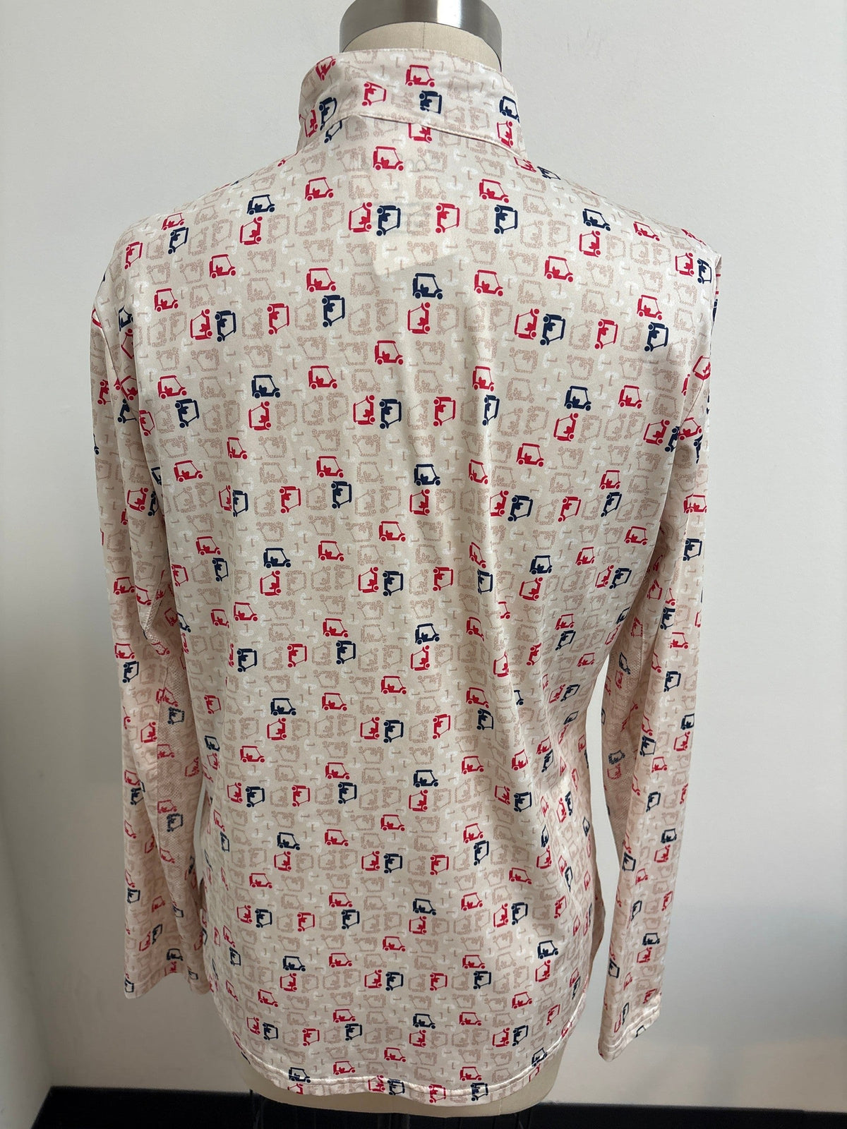 San Soleil UV 50+ Cooling Golf Print Pullover, L