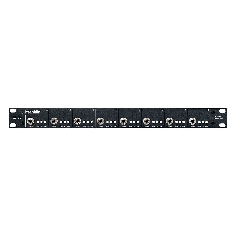 Franklin Audio DI-80 8-Channel Passive Transformer-Coupled Direct Box