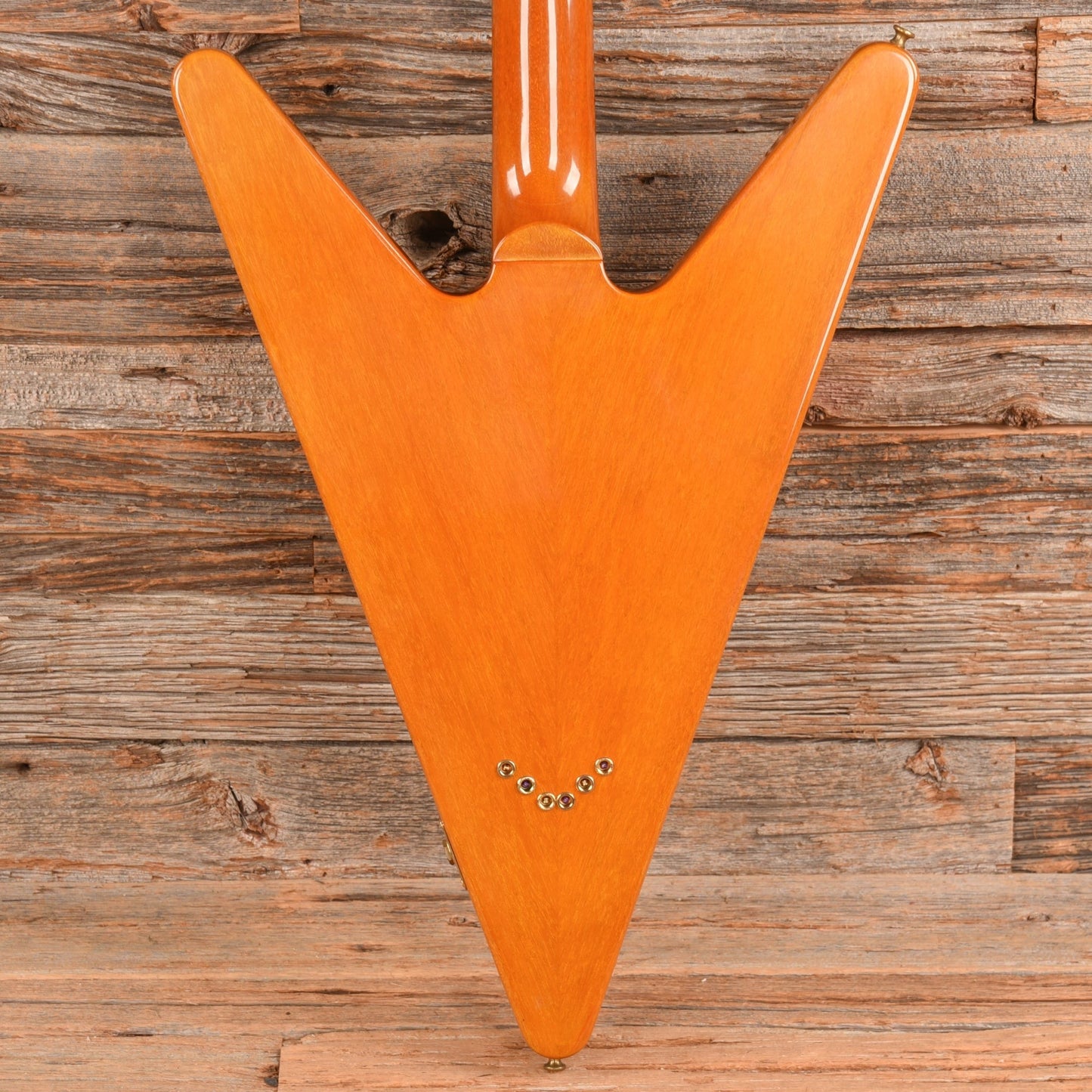 Gibson Reverse Flying V Natural - Dave Amato of REO Speedwagon