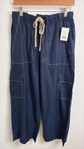 New 28" Inseam Banana Republic Blue Wide Leg High Rise Pants, S