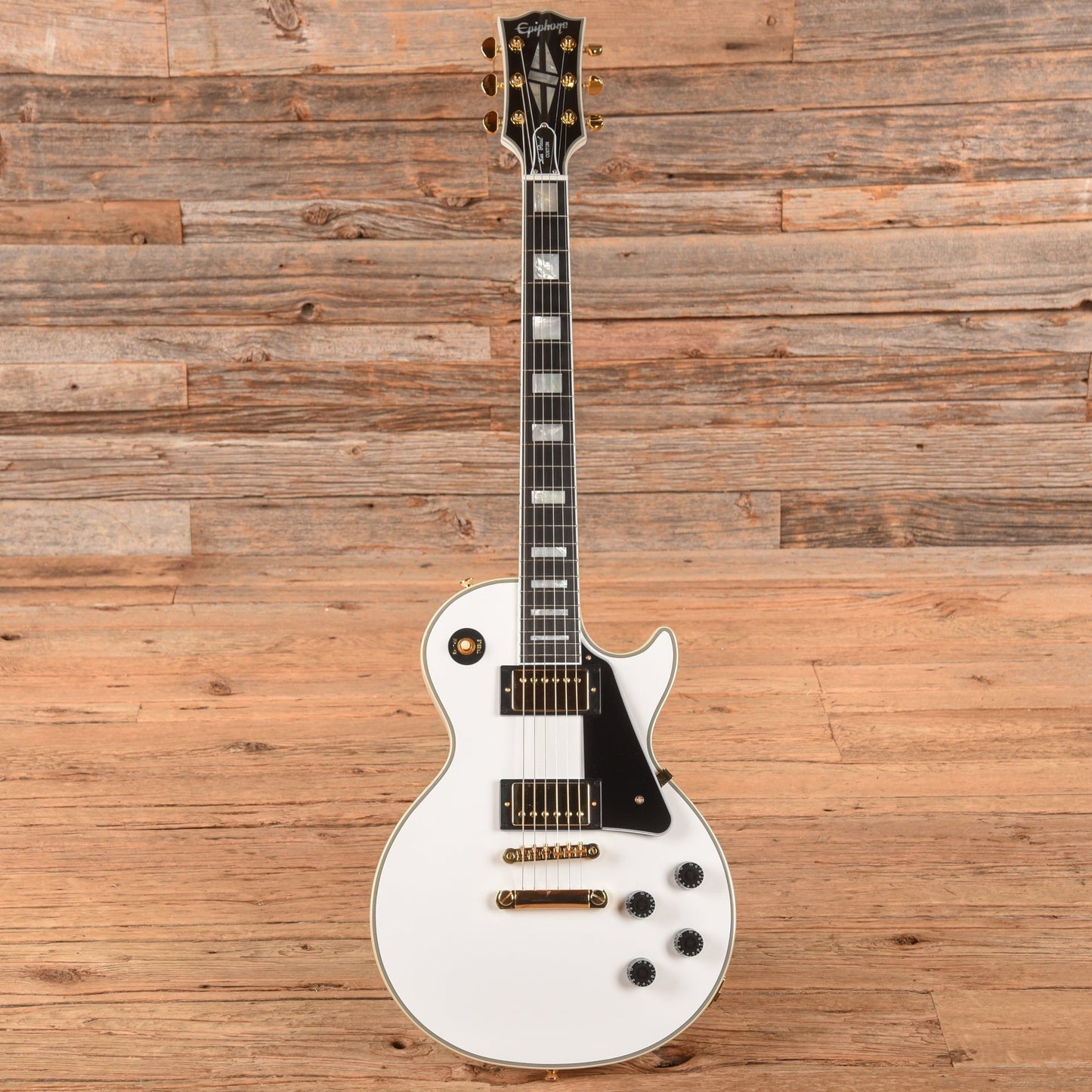 Epiphone "Inspired by Gibson Custom" Les Paul Custom Alpine White 2025