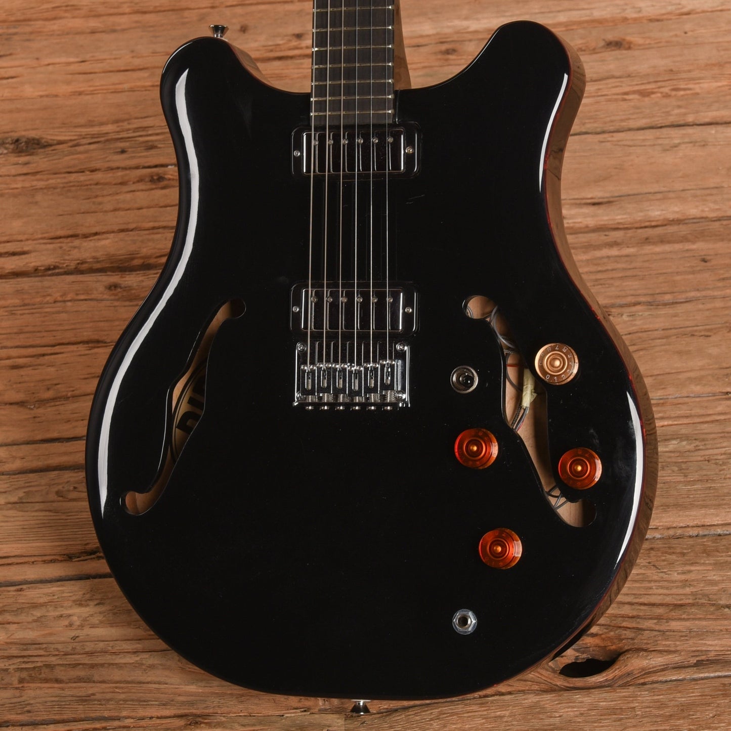 PJD Custom Semi-Hollow Black