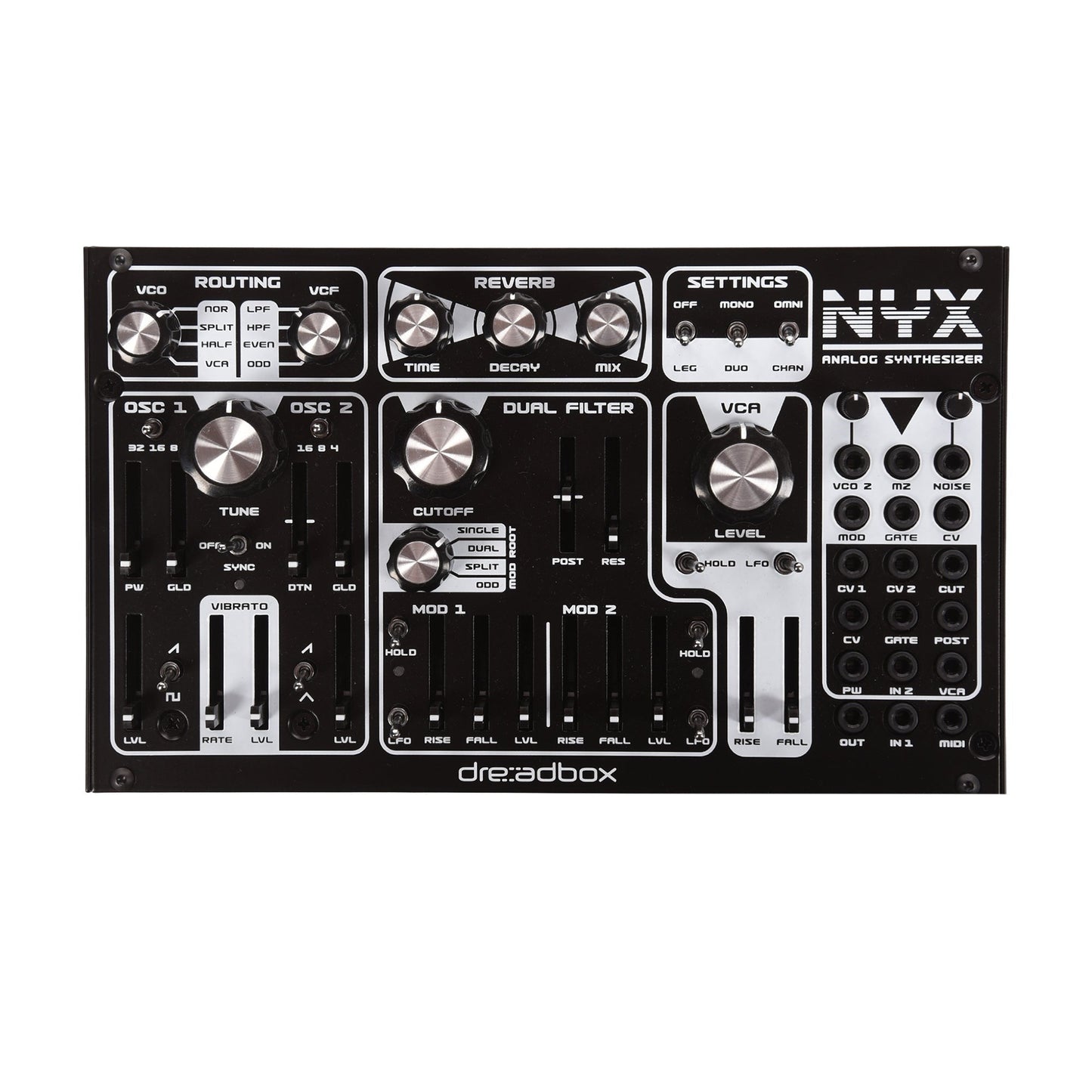 Dreadbox Nyx Reissue Duophonic USB Powered Analog Synthesizer