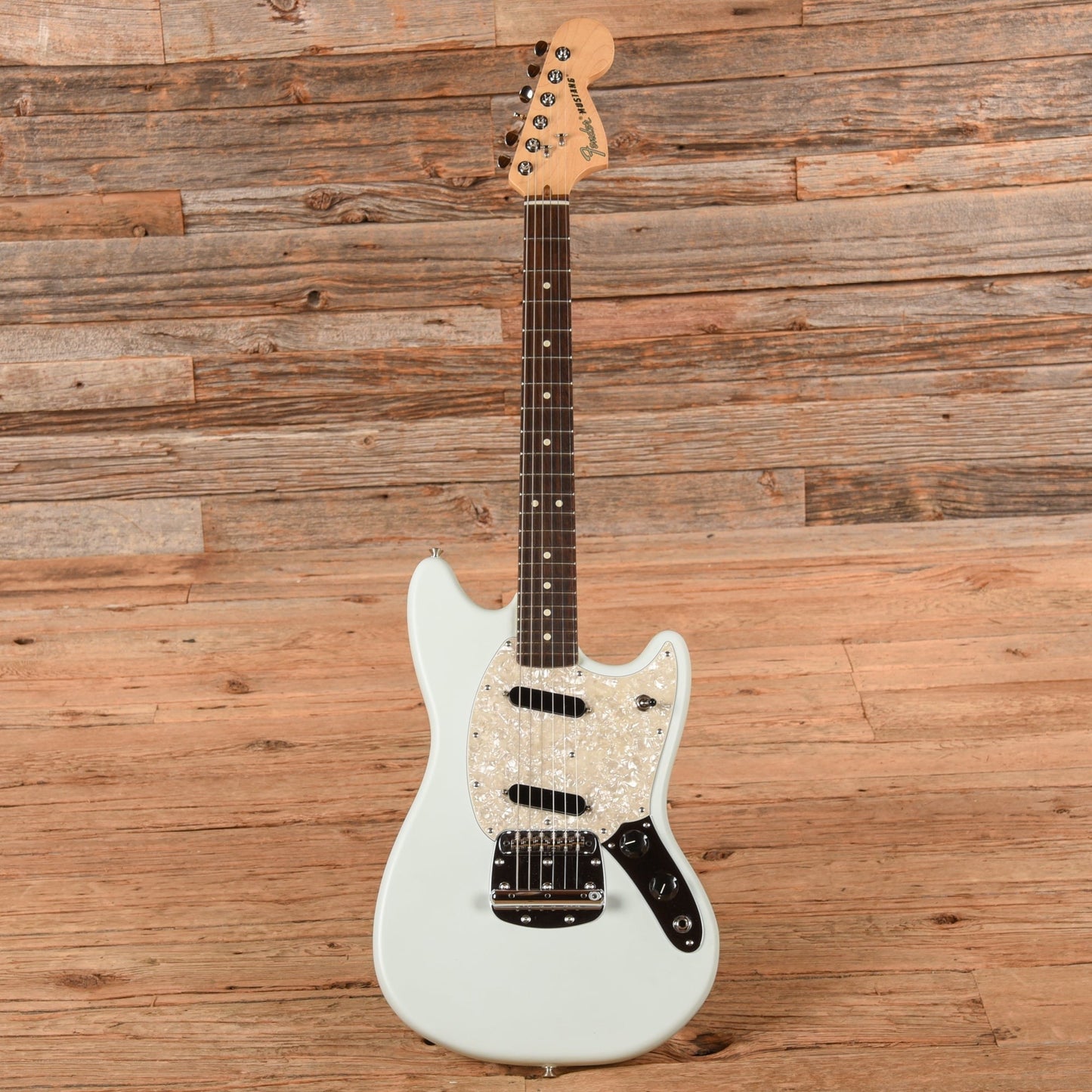 Fender American Performer Mustang Satin Sonic Blue 2022