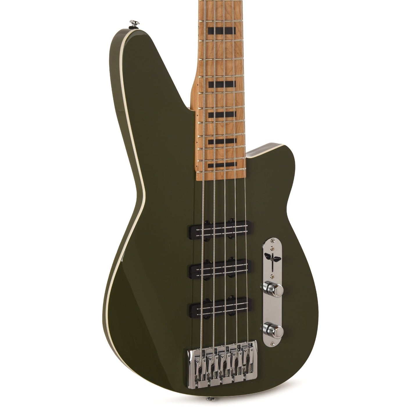 Reverend Triad 5 5-String Bass Guitar Army Green