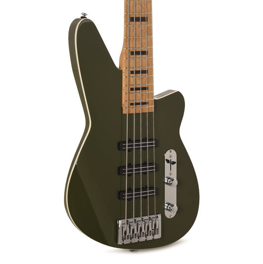 Reverend Triad 5 5-String Bass Guitar Army Green