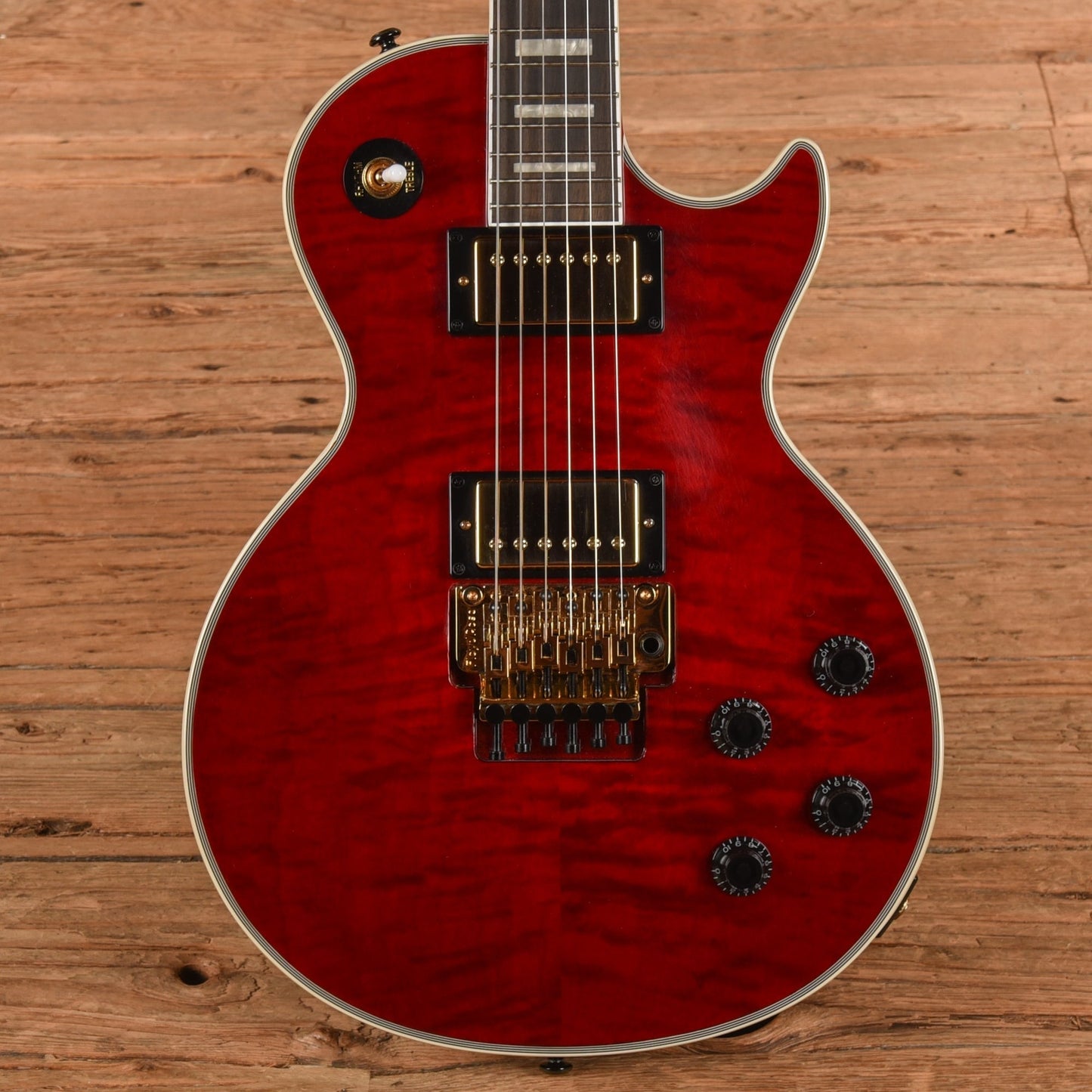 Epiphone Alex Lifeson Signature Les Paul Custom Axcess Ruby 2023